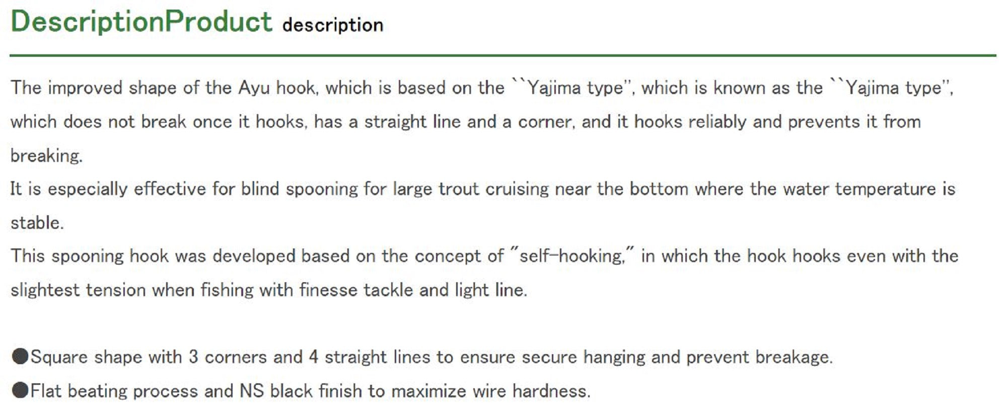 Decoy AH-5 Kunai Area Plugging Single Lure Hooks Size 4 (2808)