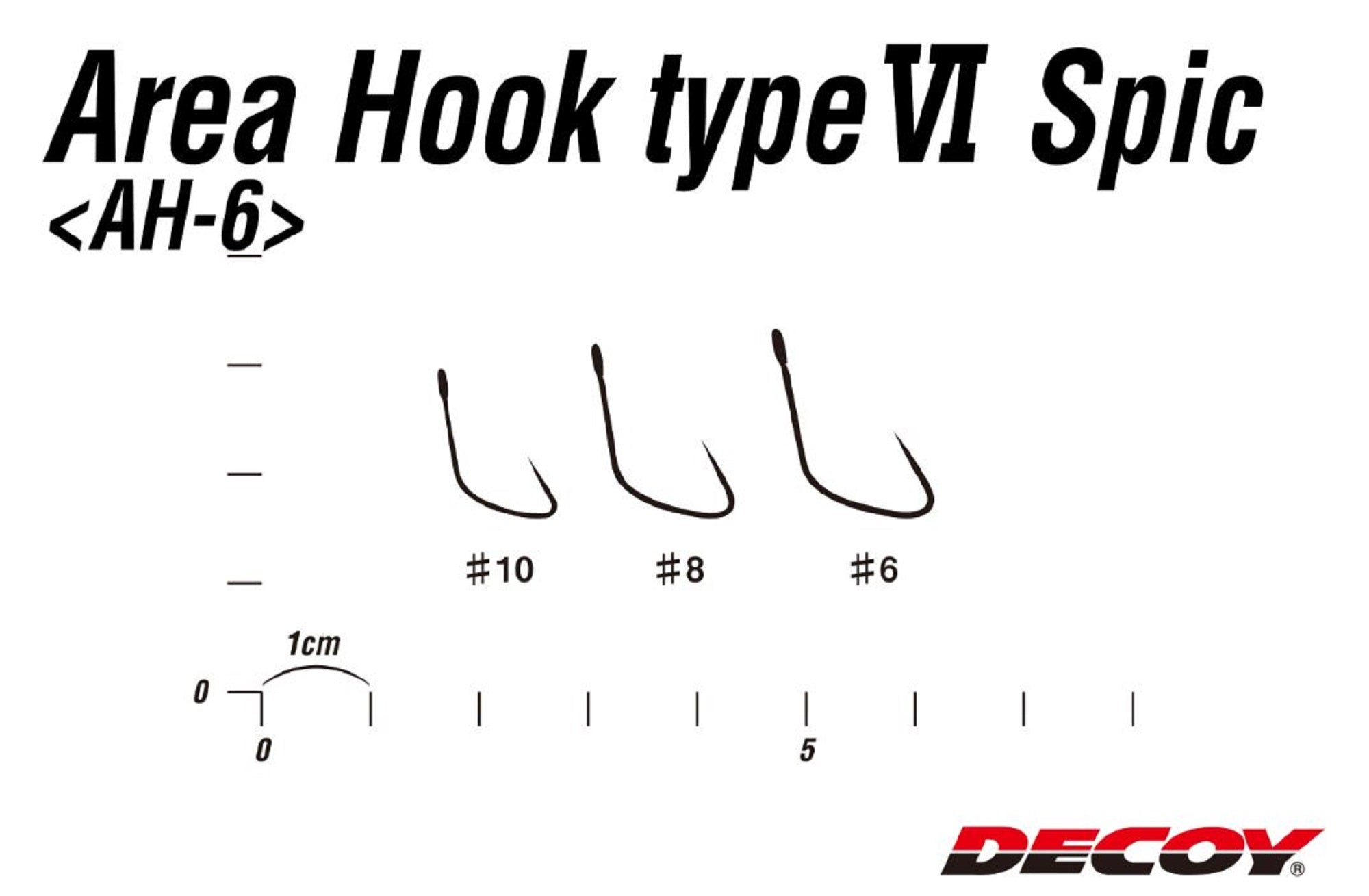Decoy AH-6 Spic Area Plugging Single Lure Hooks Size 8 (4161)