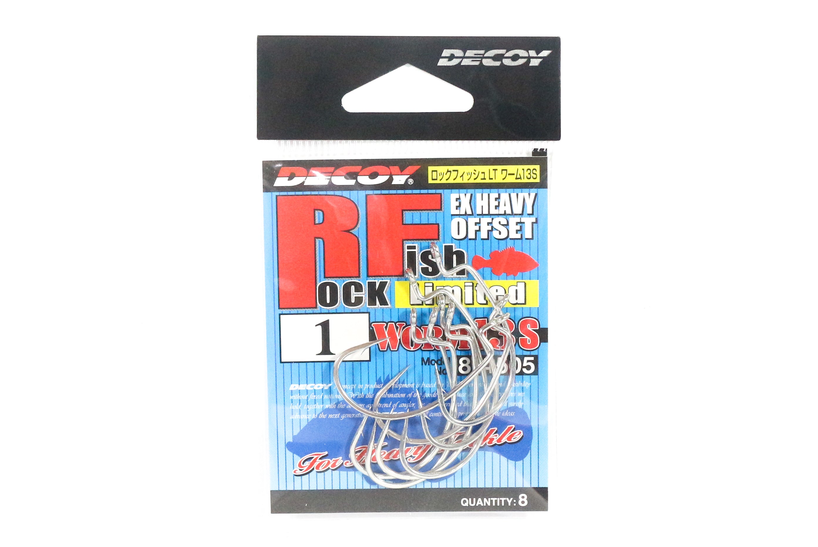 Decoy Worm 13S Rock Fish Ltd Extra Heavy Duty Worm Hooks Size 1 (4505)