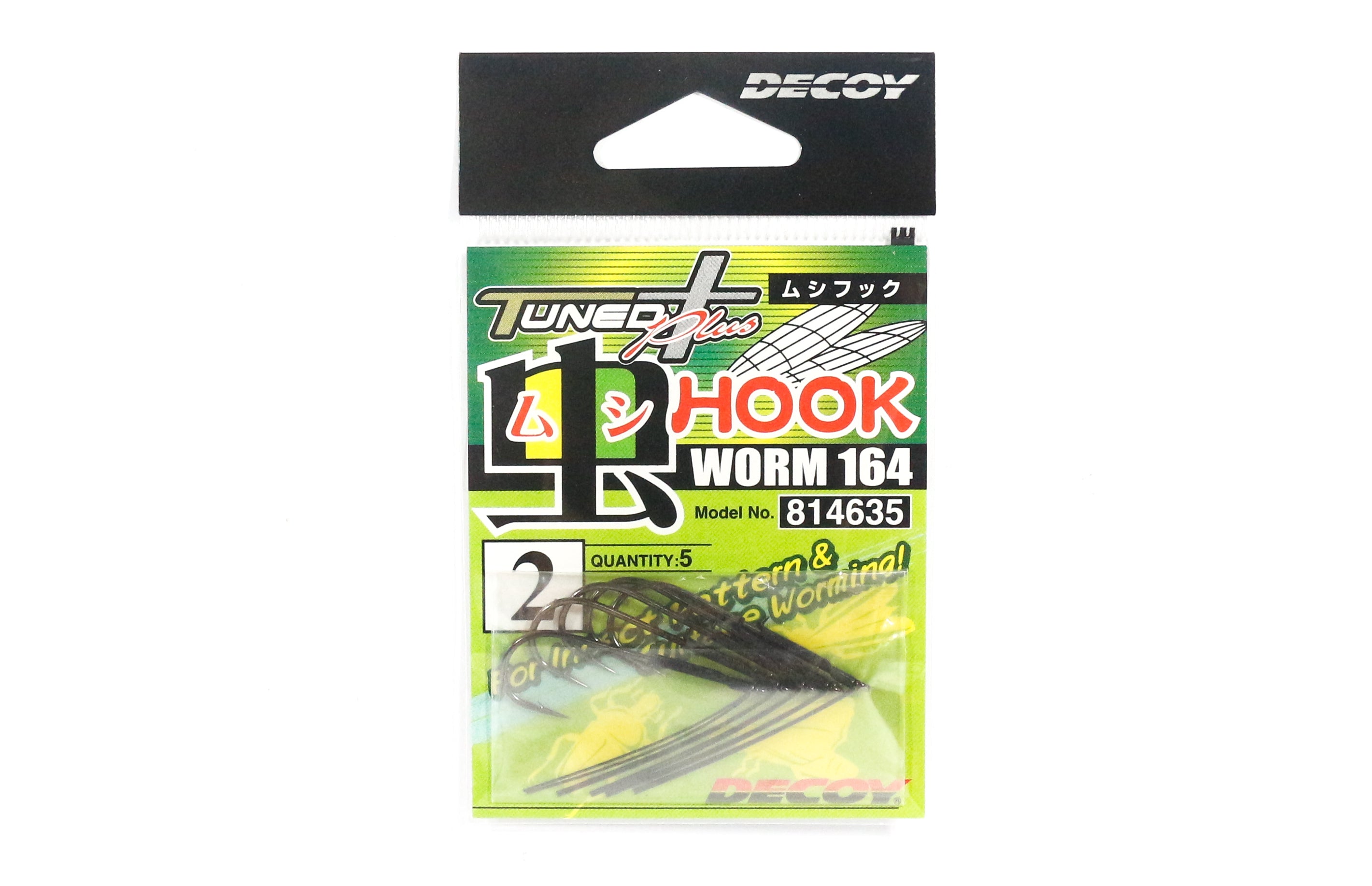 Decoy Worm 164 Insect and Surface Worm Hooks Size 2 (4635)