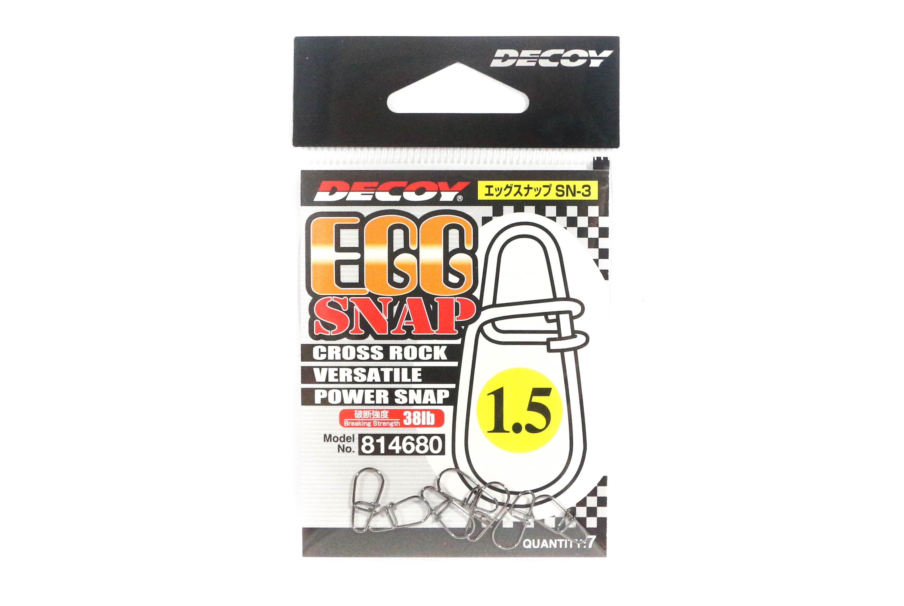 Decoy SN-3 Egg Snap Powerful Cross Lock Snap Size 1.5 (4680)