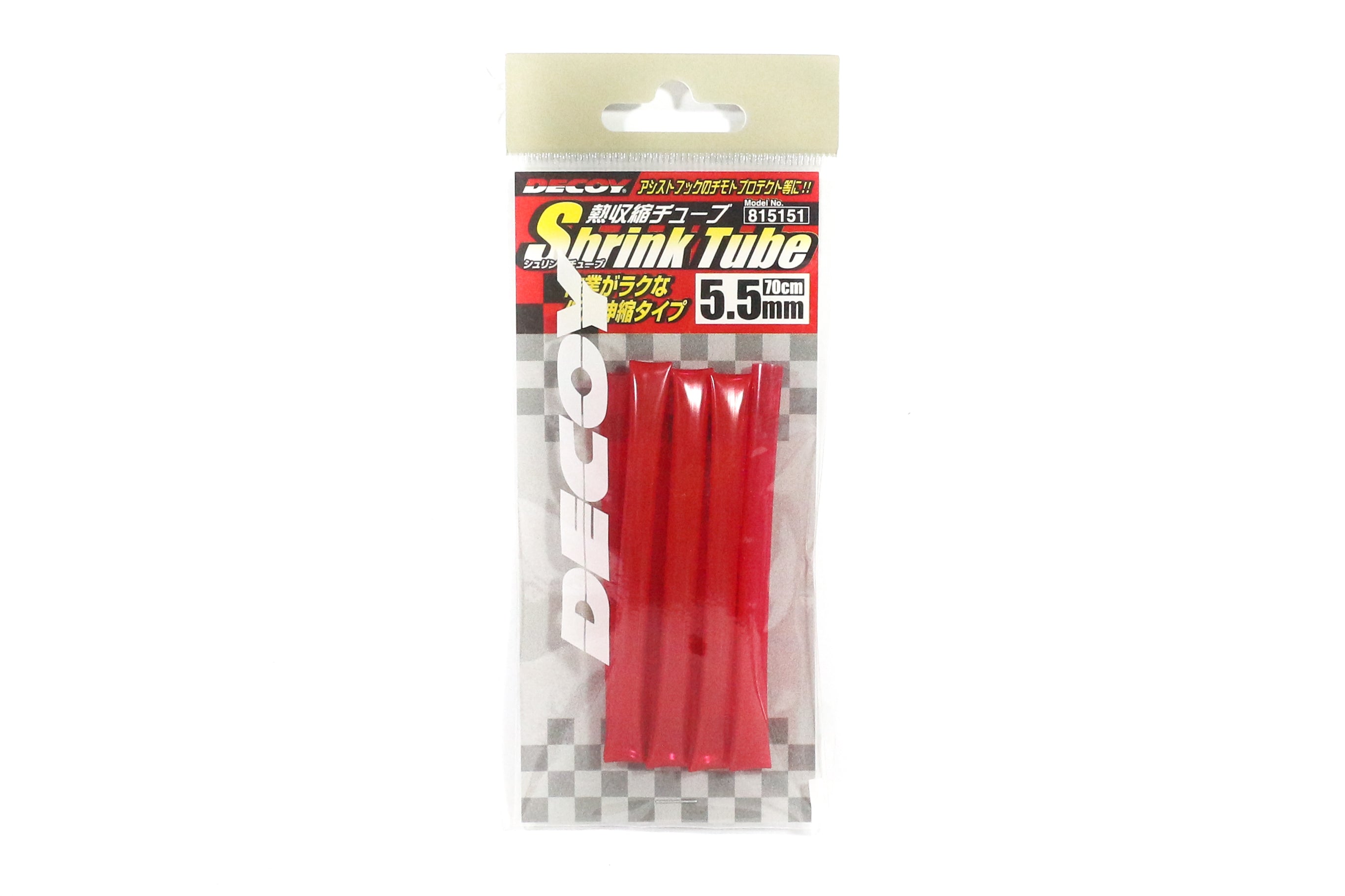 Decoy T-3 Heat Shrink Tube Red Size 5.5 mm (5151)