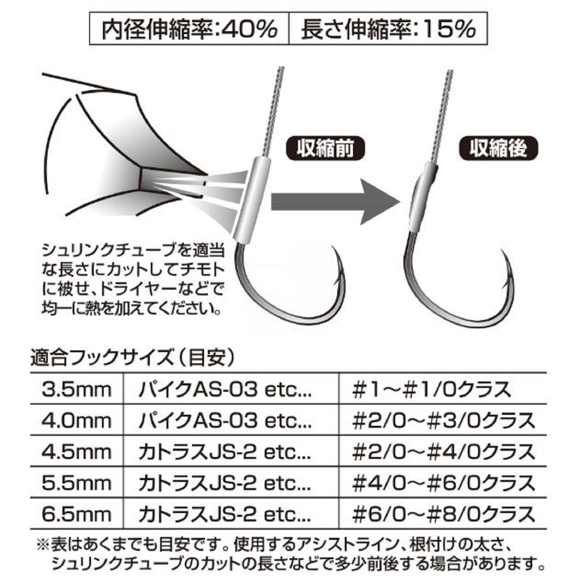 Decoy T-3 Heat Shrink Tube Red Size 6.5 mm (5168)