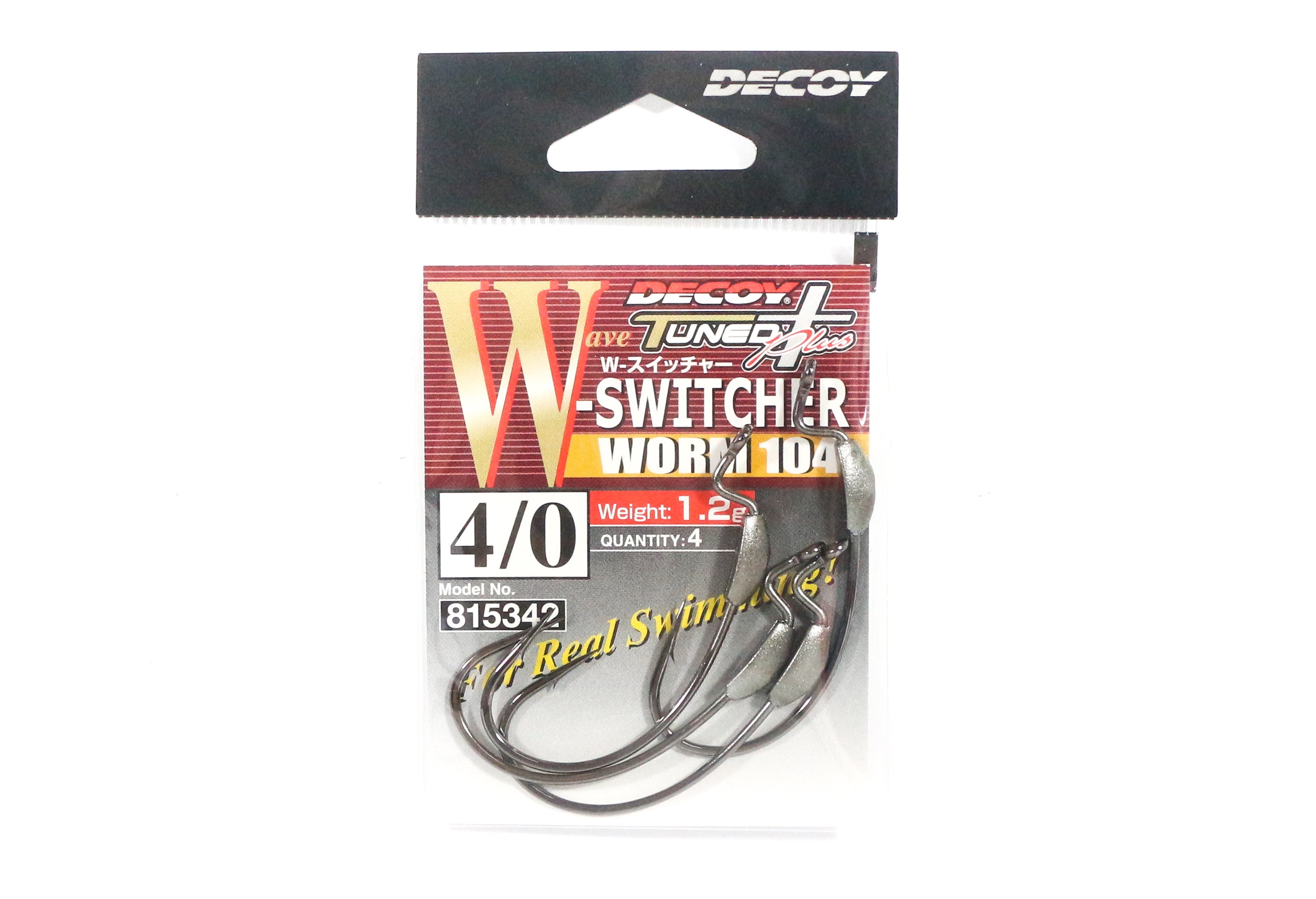 Decoy 104W Switcher Front Weight Hooks Size 4/0 , 1.2grams (5342)