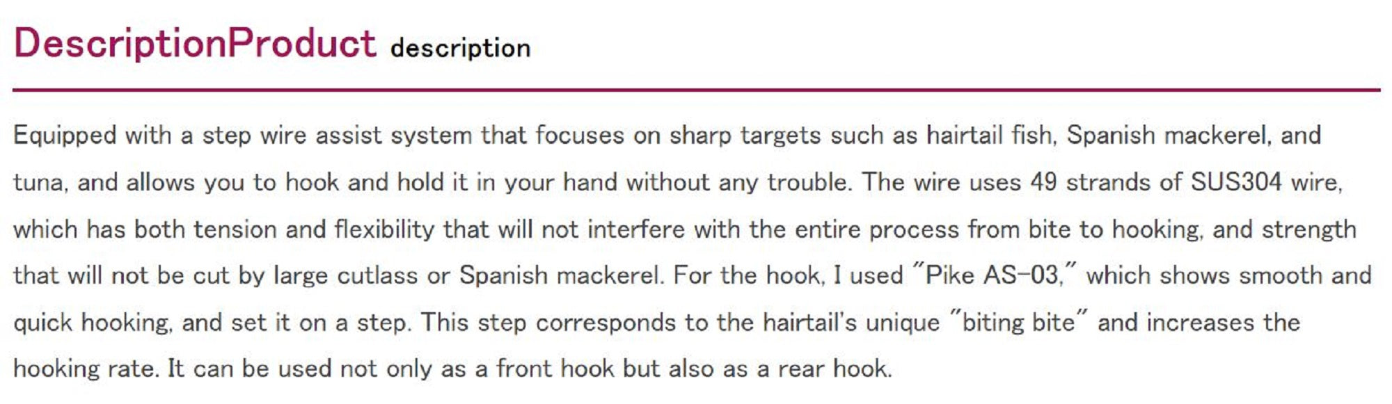 Decoy DJ-89 Tachi Pike Steel Wire Twin Assist Hooks Size 3/0 (6233)