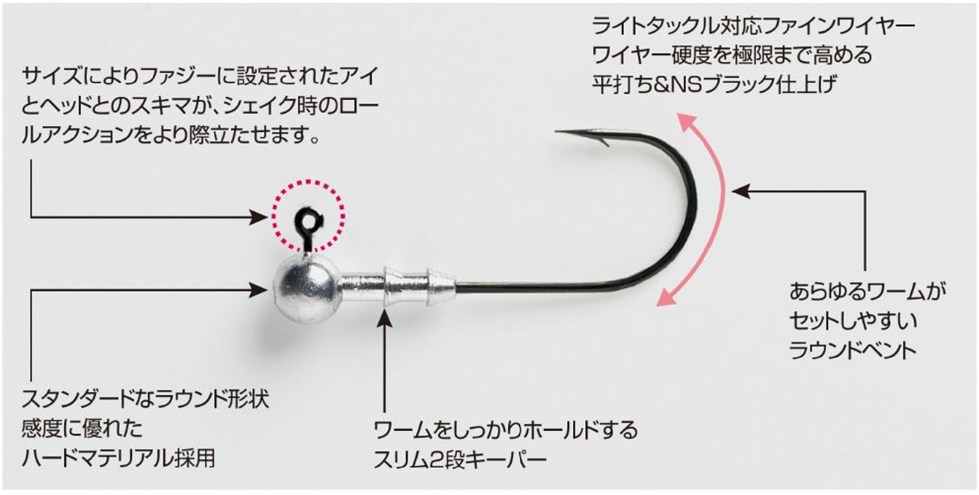 Decoy VJ-31F Jig Head Violence Ball Hook Size 2 , 1/32 oz (6783)