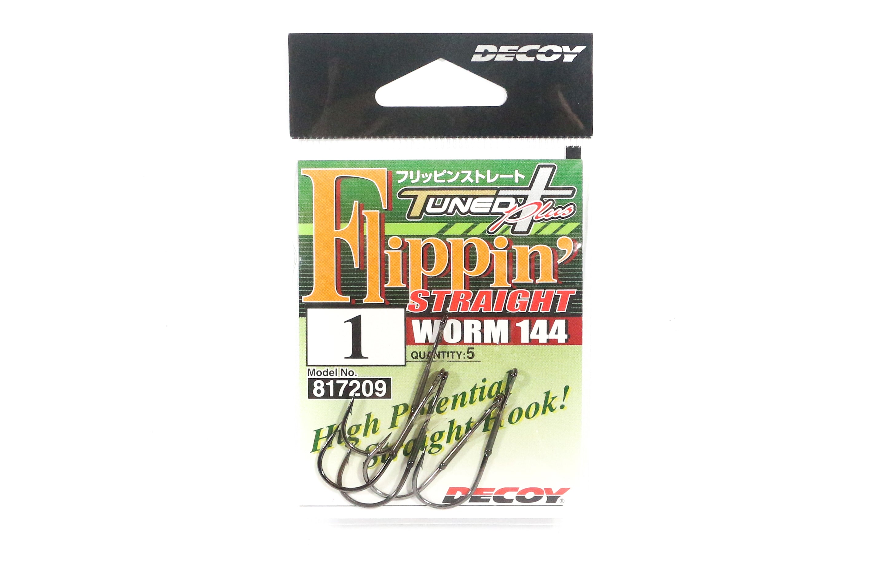 Decoy Worm 144 Flippin' Straight Worm Hooks Size 1 (7209)