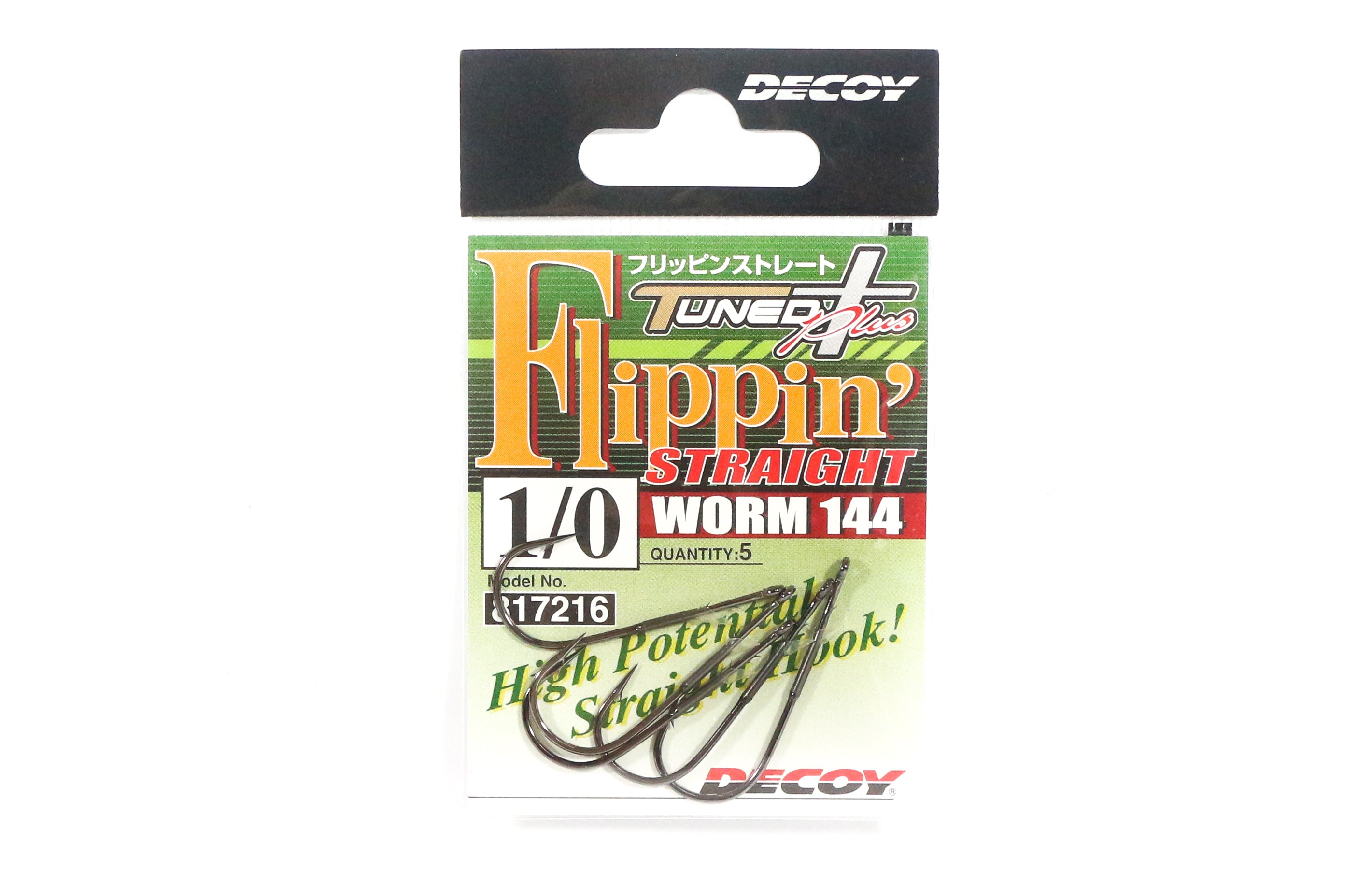 Decoy Worm 144 Flippin' Straight Worm Hooks Size 1/0 (7216)