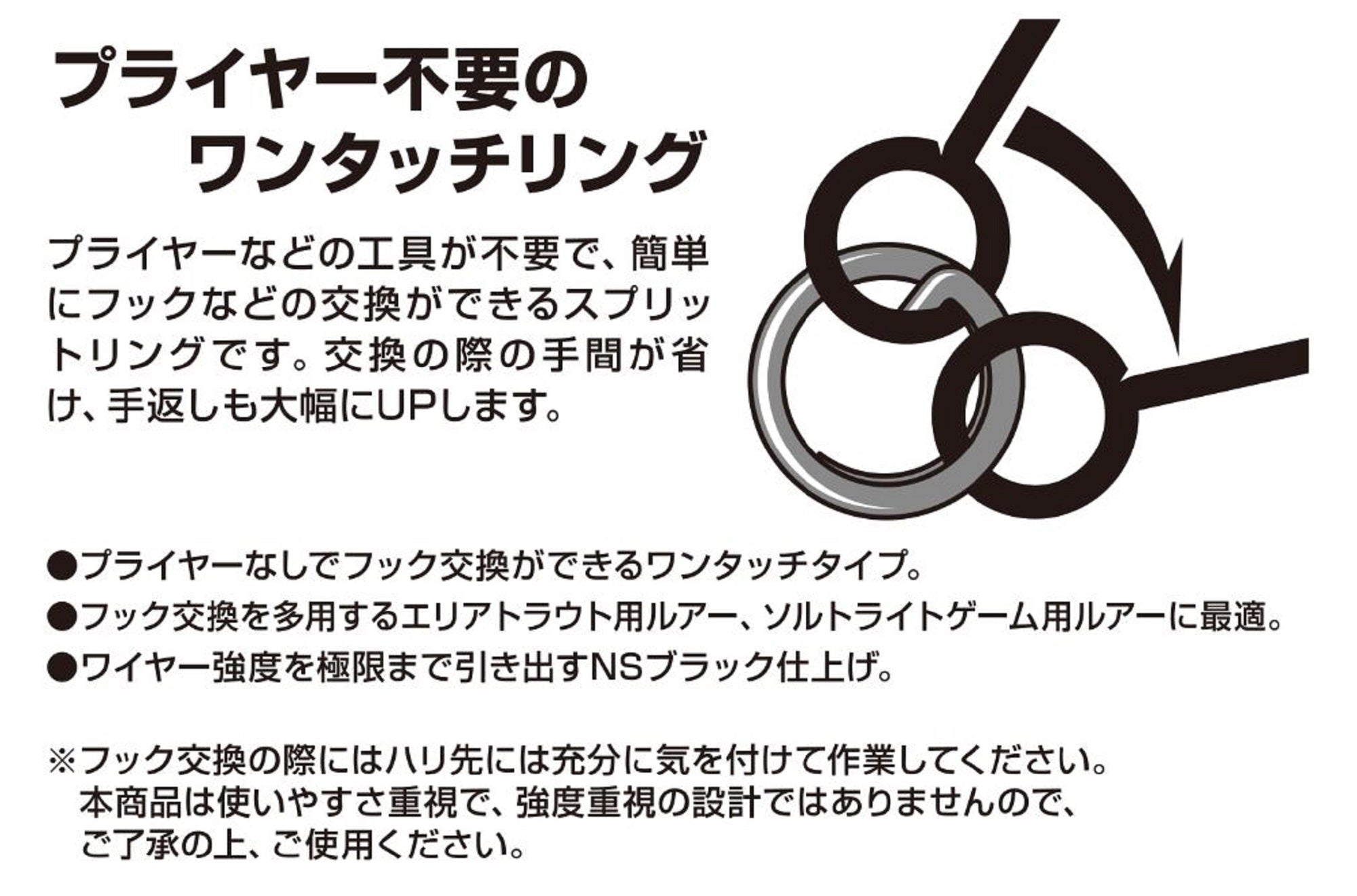 Decoy R-7 Quick Ring Split Ring Size 1 (8404)