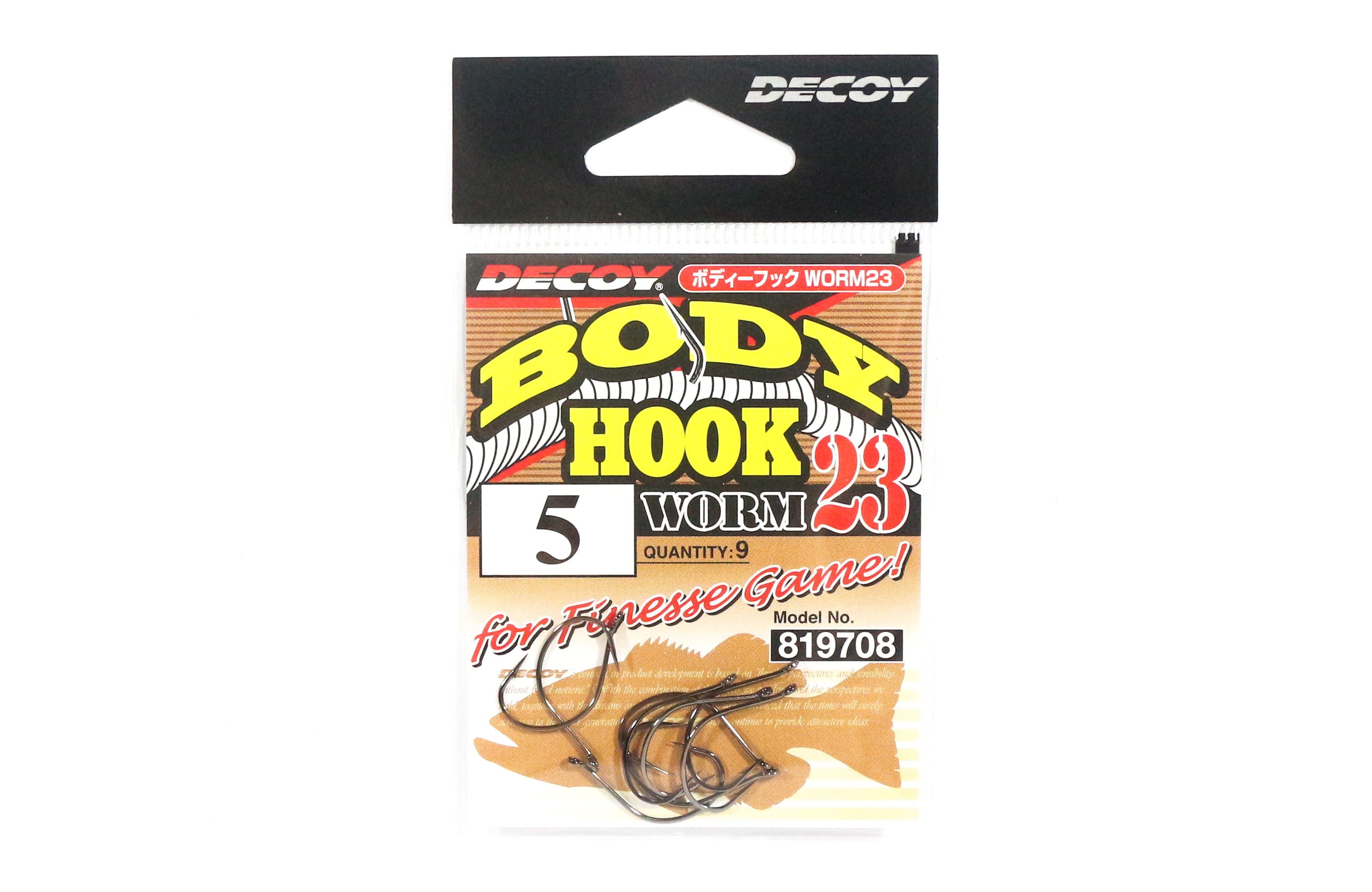 Decoy Worm 23 Body Hook for Wacky Rig Size 5 (9708)