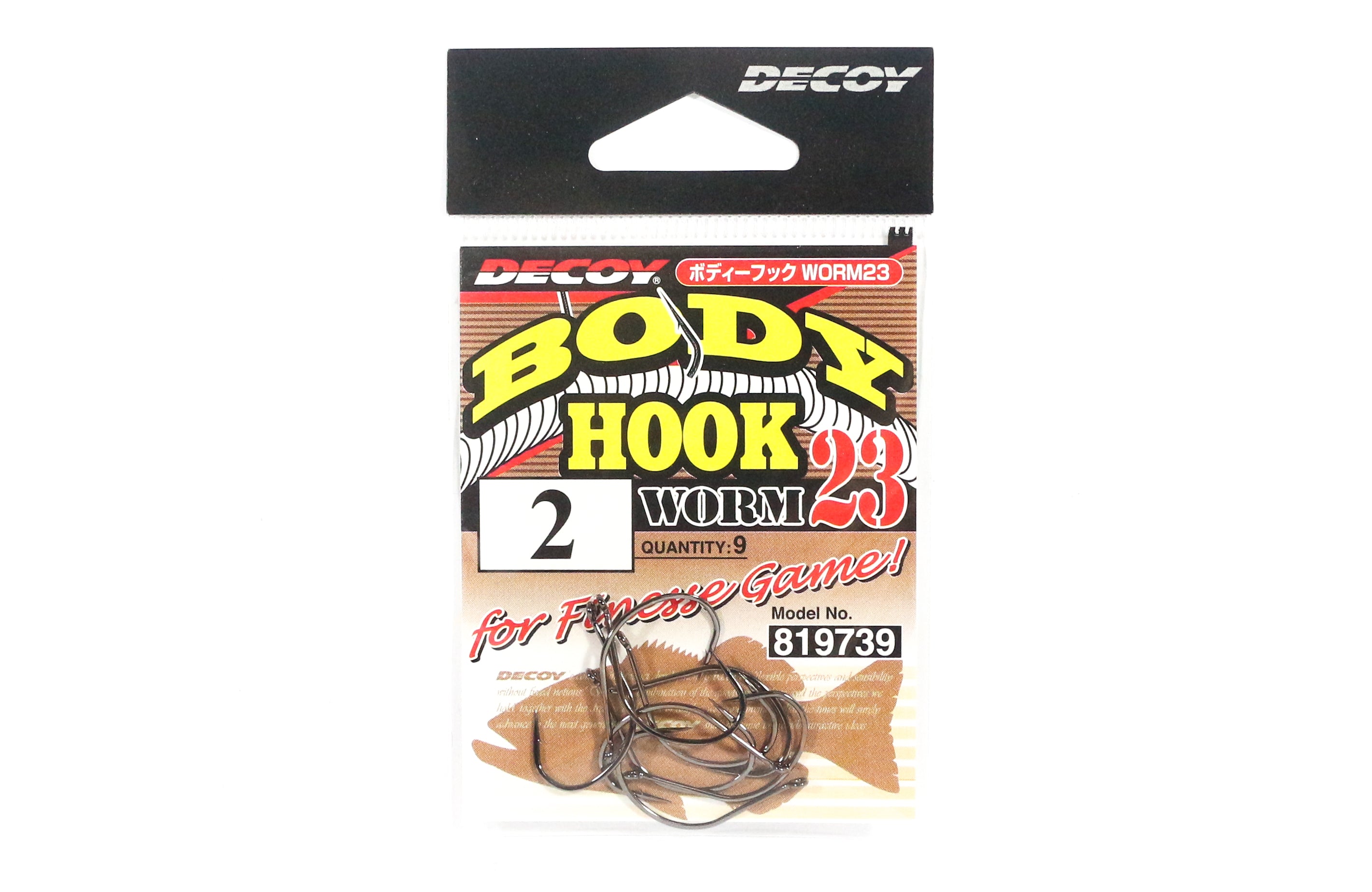 Decoy Worm 23 Body Hook for Wacky Rig Size 2 (9739)