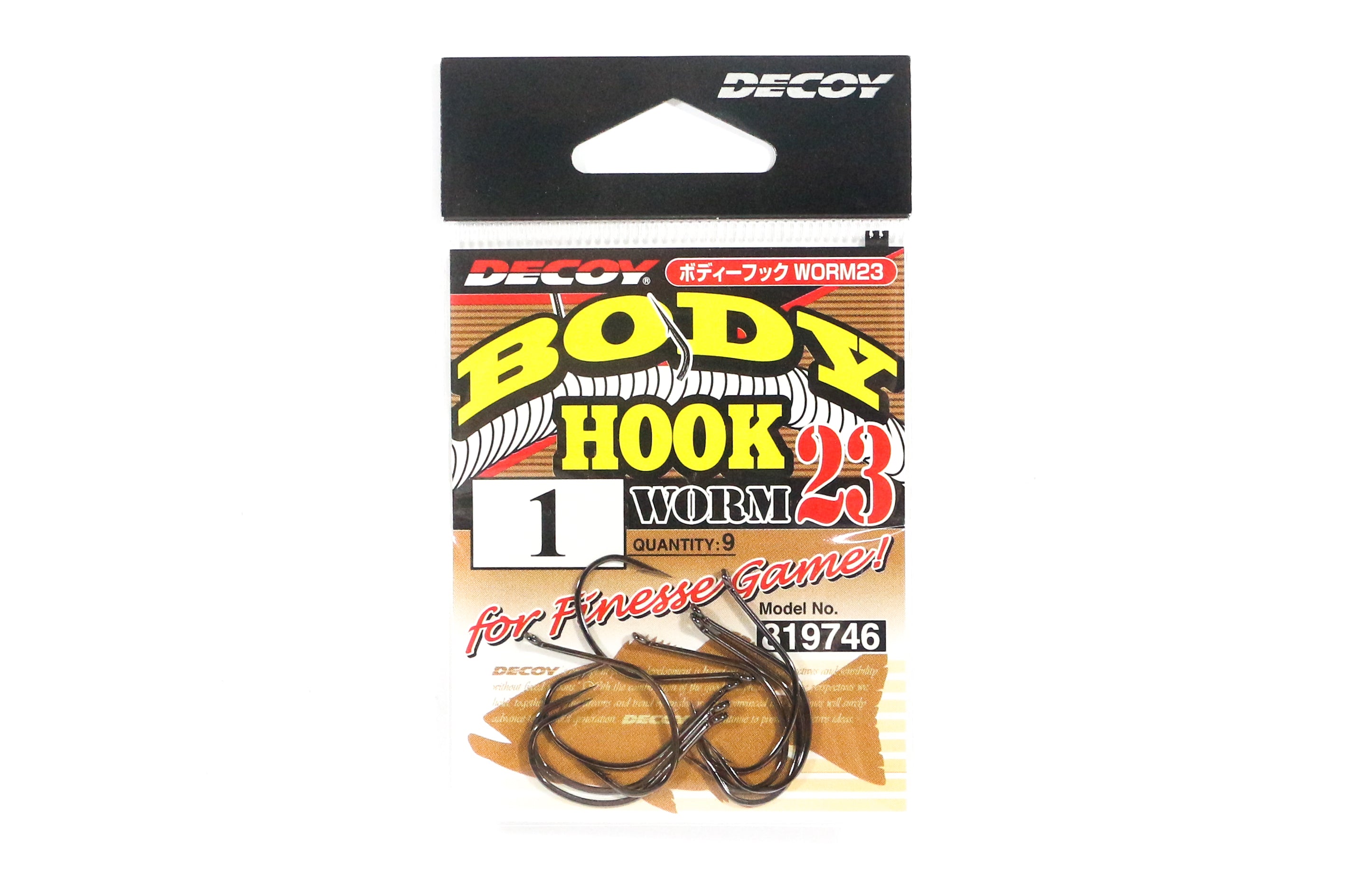 Decoy Worm 23 Body Hook for Wacky Rig Size 1 (9746)
