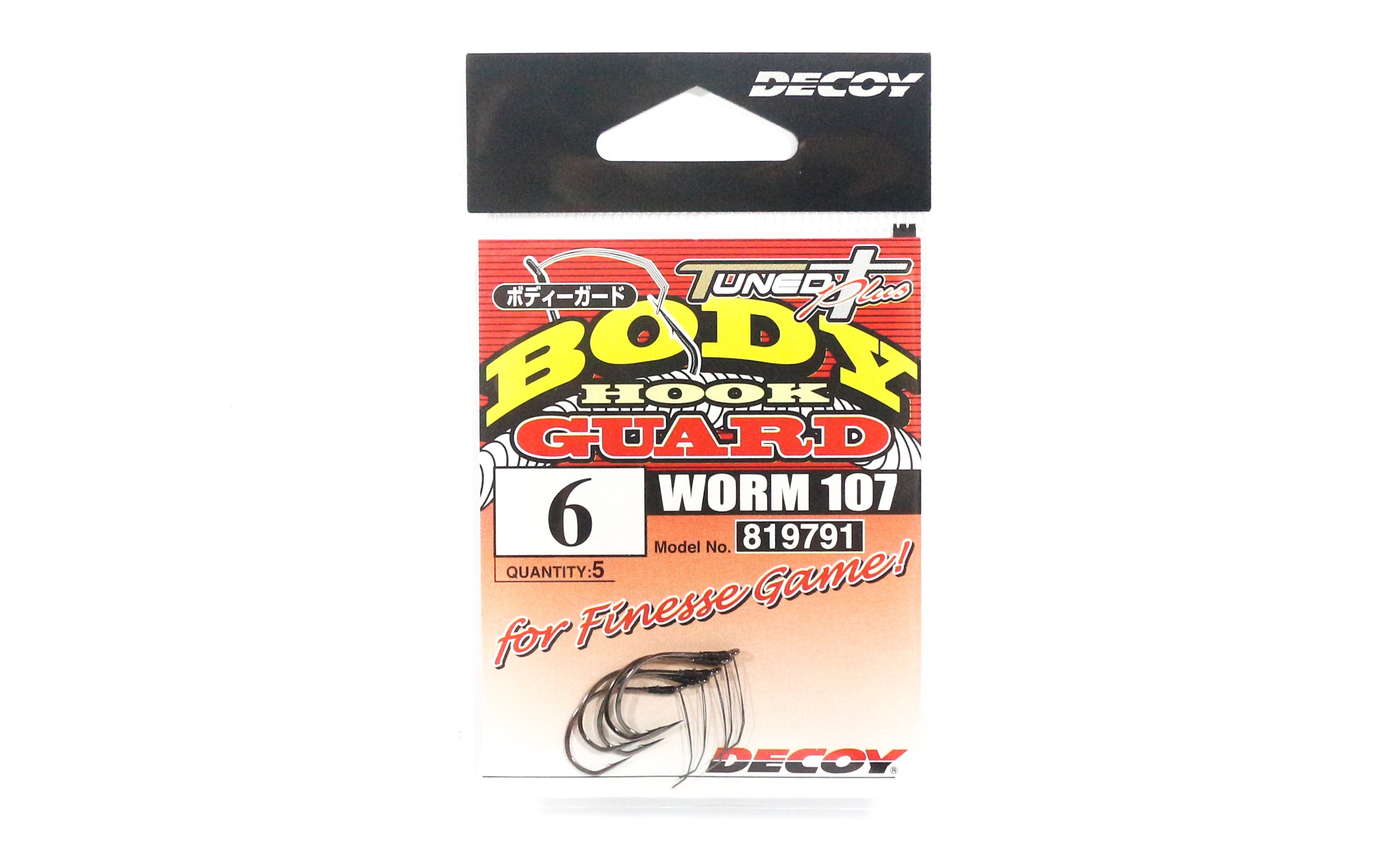 Decoy Worm 107 Body Guard Hook for Wacky Rig Size 6 (9791)