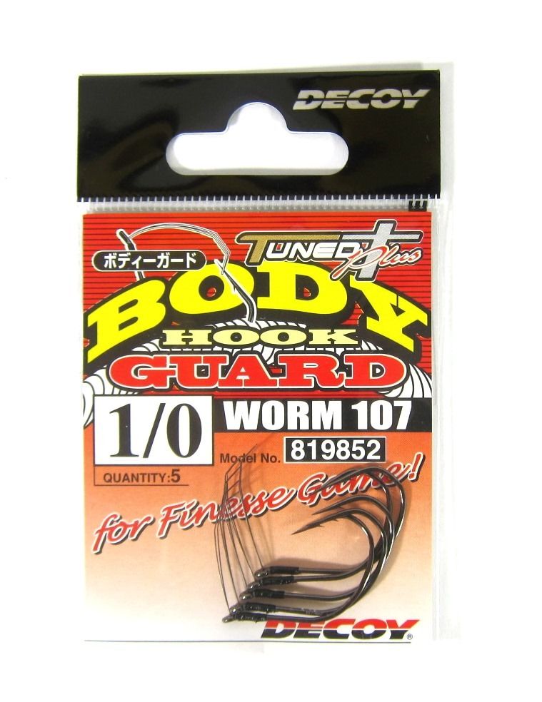 Decoy Worm 107 Body Guard Hook for Wacky Rig Size 1/0 (9852)