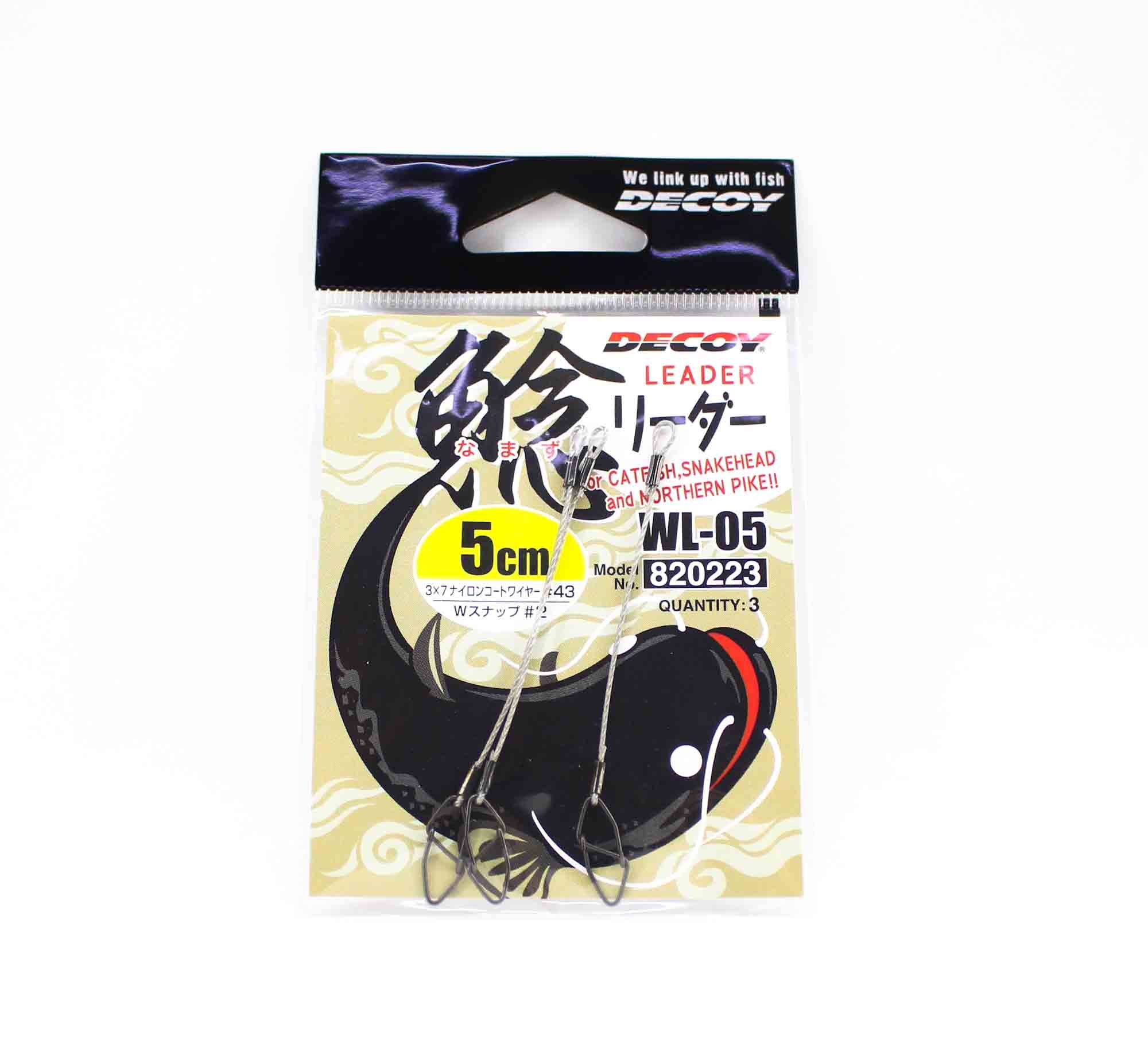 Decoy WL-05 Wire Leader 5cm #43 Snap Size 2 (0223)