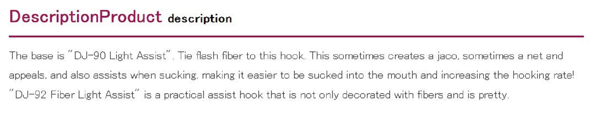 Decoy DJ-92 Fibre Light Assist Hooks Size 2/0 (0766)