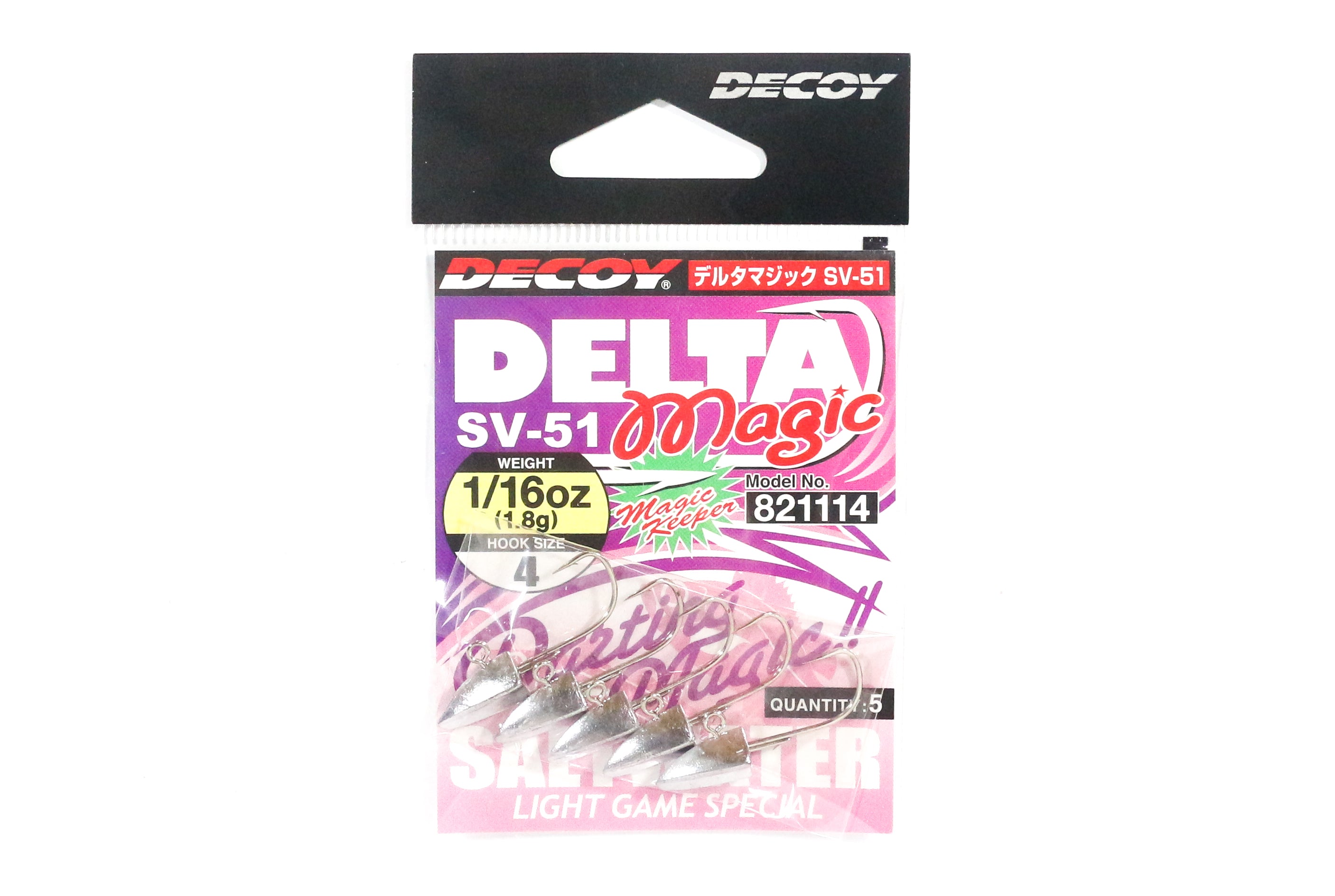 Decoy SV-51 Jig Head Delta Magic Size 4 , 1/16 oz (1114)