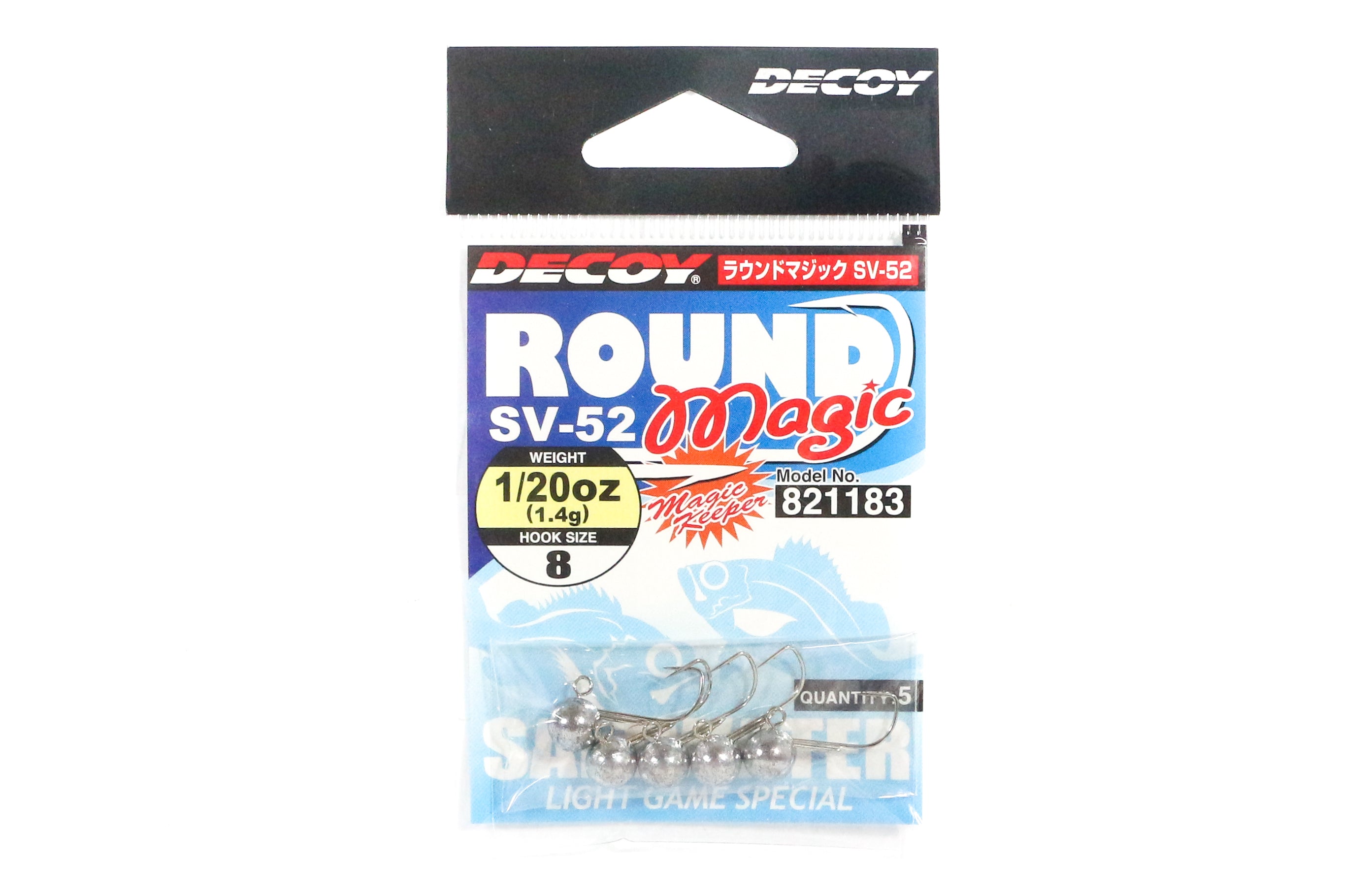 Decoy SV-52 Jig Head Round Magic Size 8 , 1/20 oz (1183)
