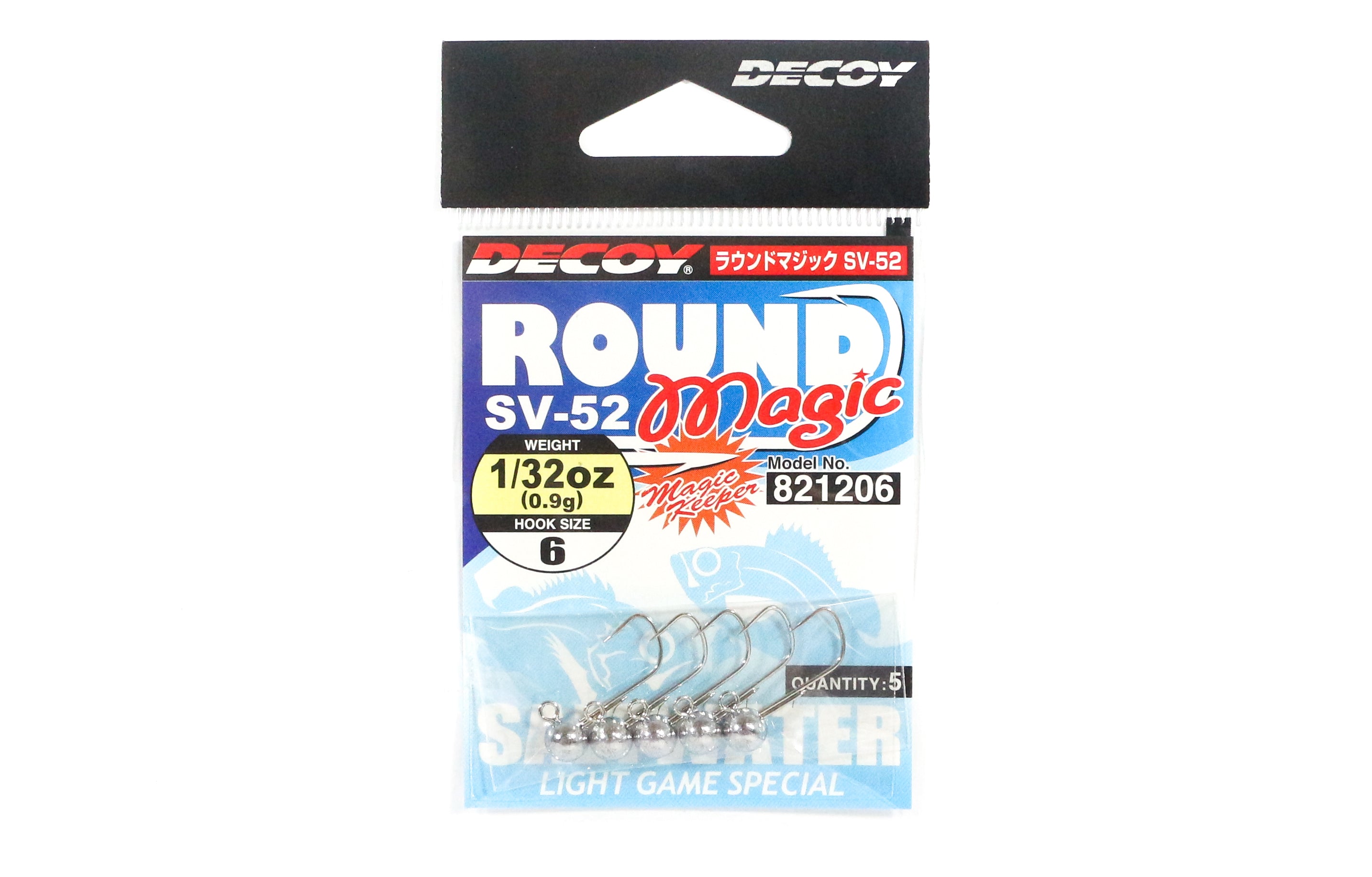 Decoy SV-52 Jig Head Round Magic Size 6 , 1/32 oz (1206)