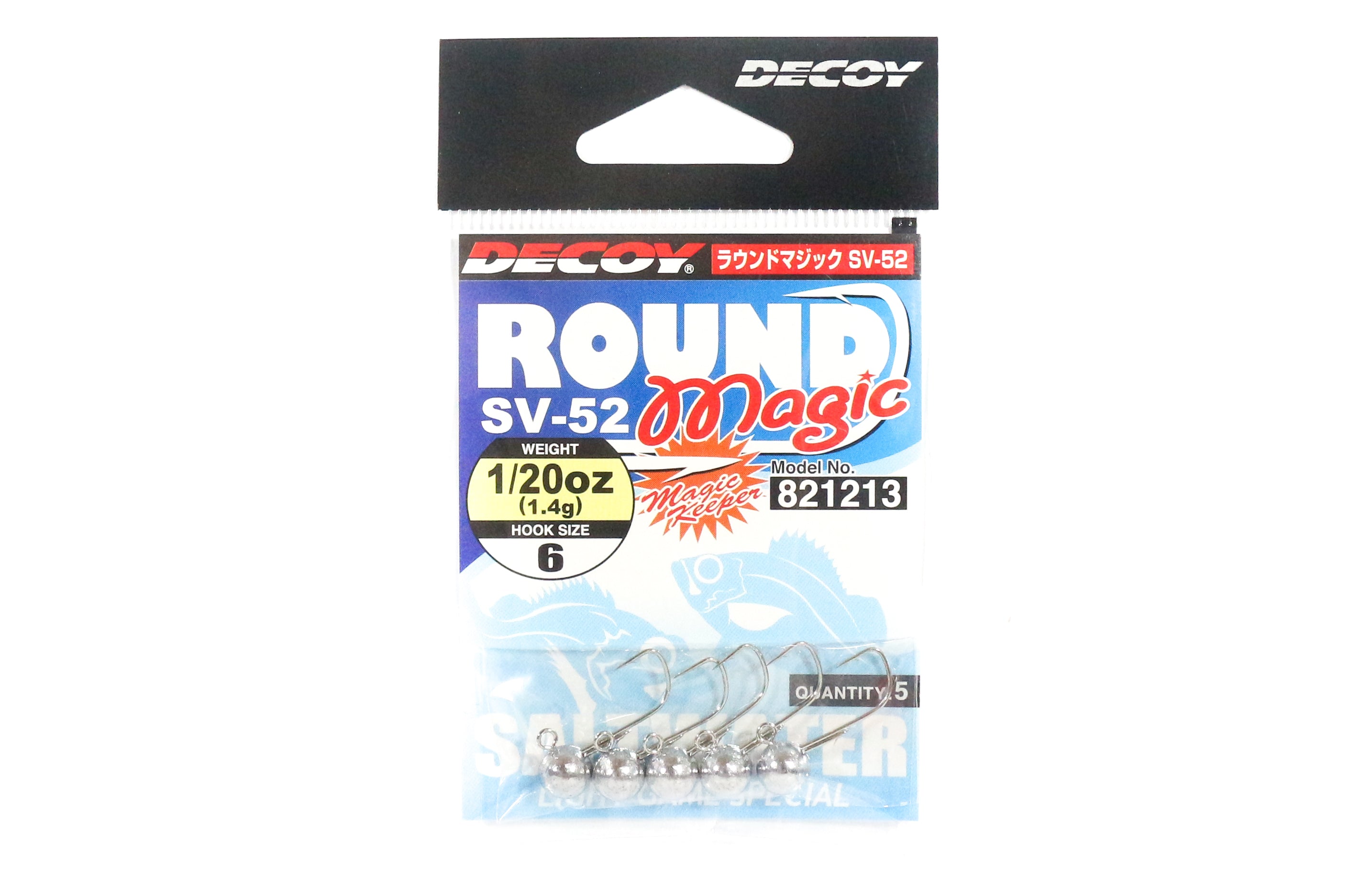 Decoy SV-52 Jig Head Round Magic Size 6 , 1/20 oz (1213)