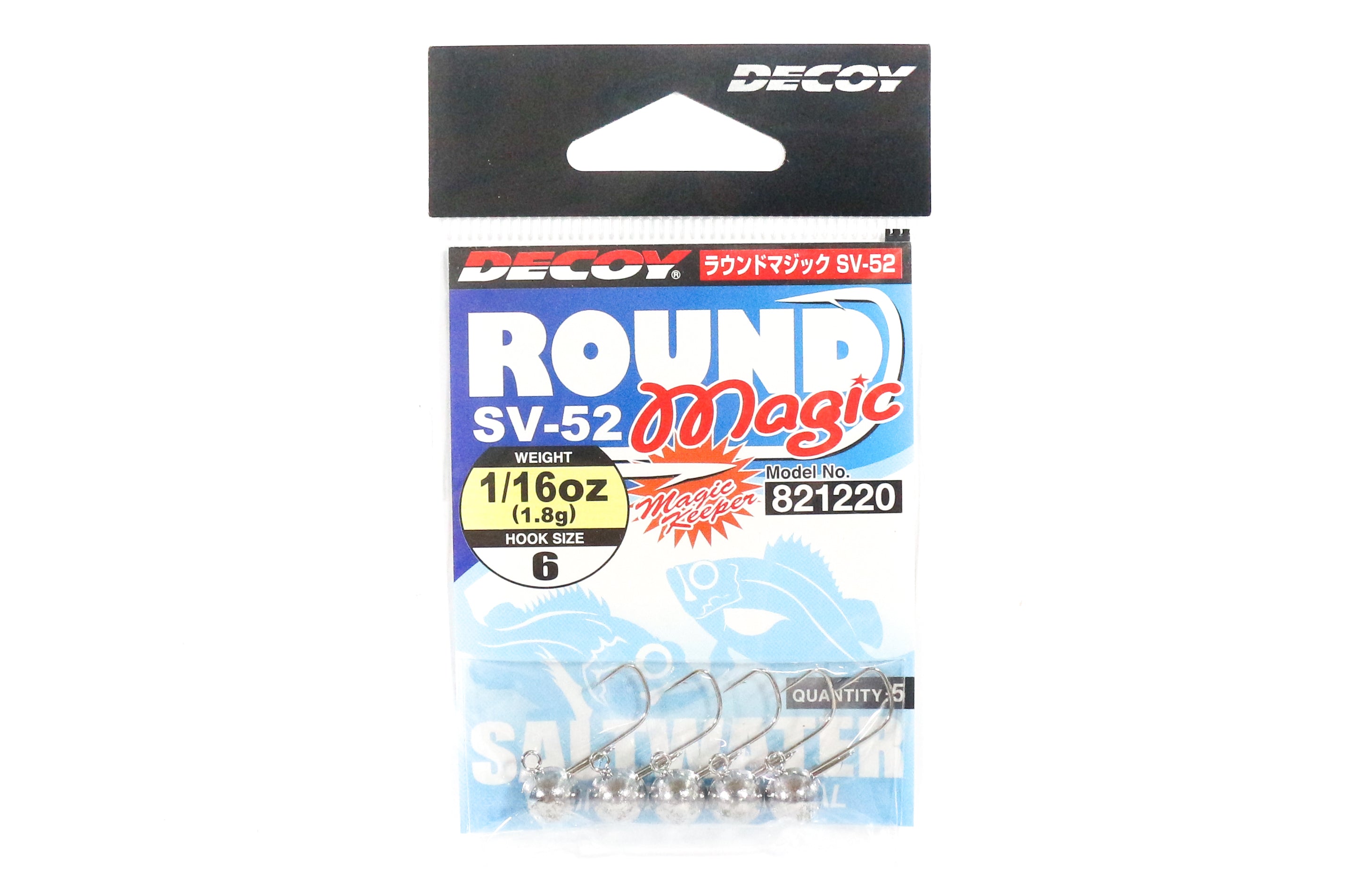 Decoy SV-52 Jig Head Round Magic Size 6 , 1/16 oz (1220)
