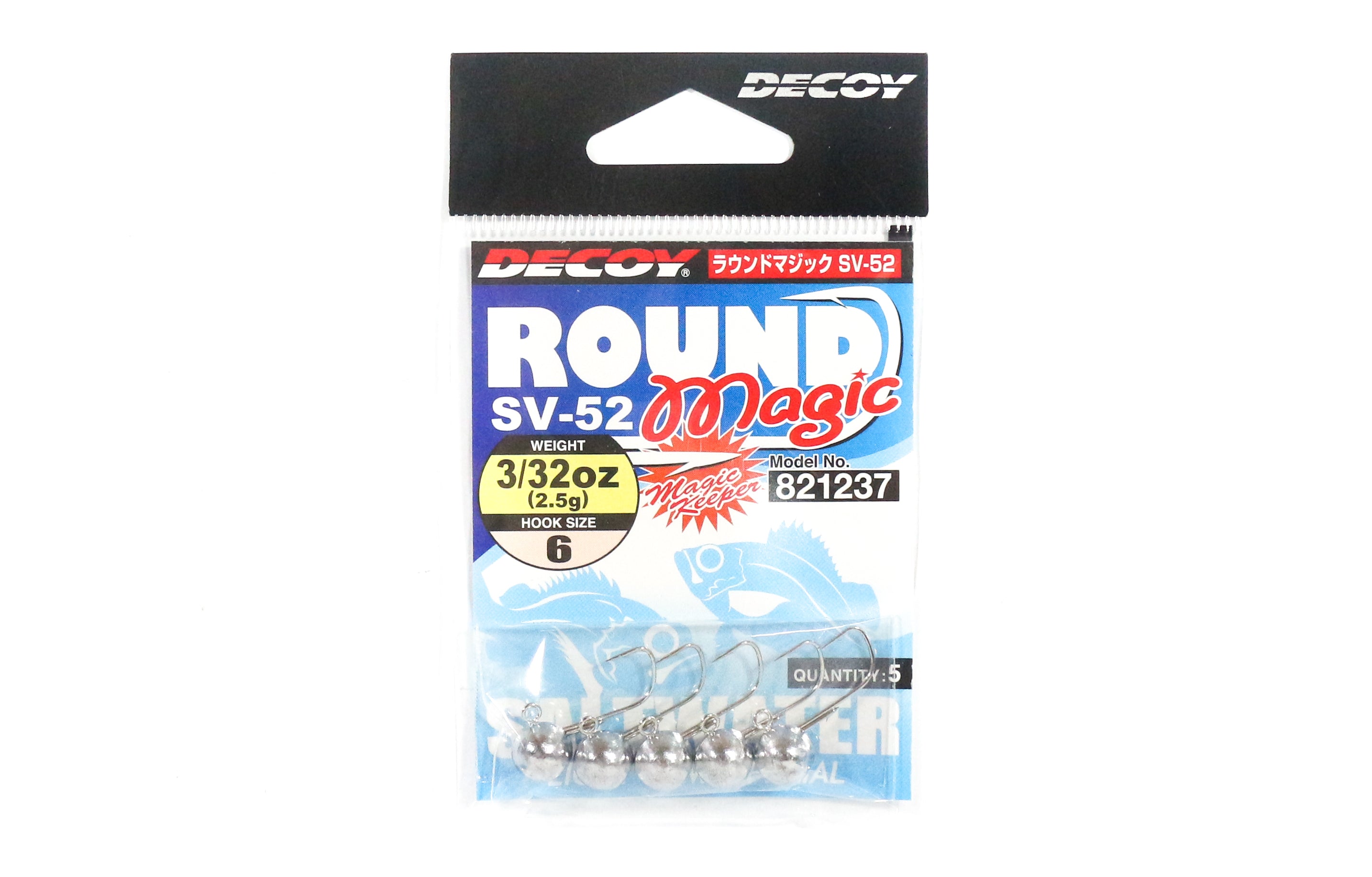 Decoy SV-52 Jig Head Round Magic Size 6 , 3/32 oz (1237)