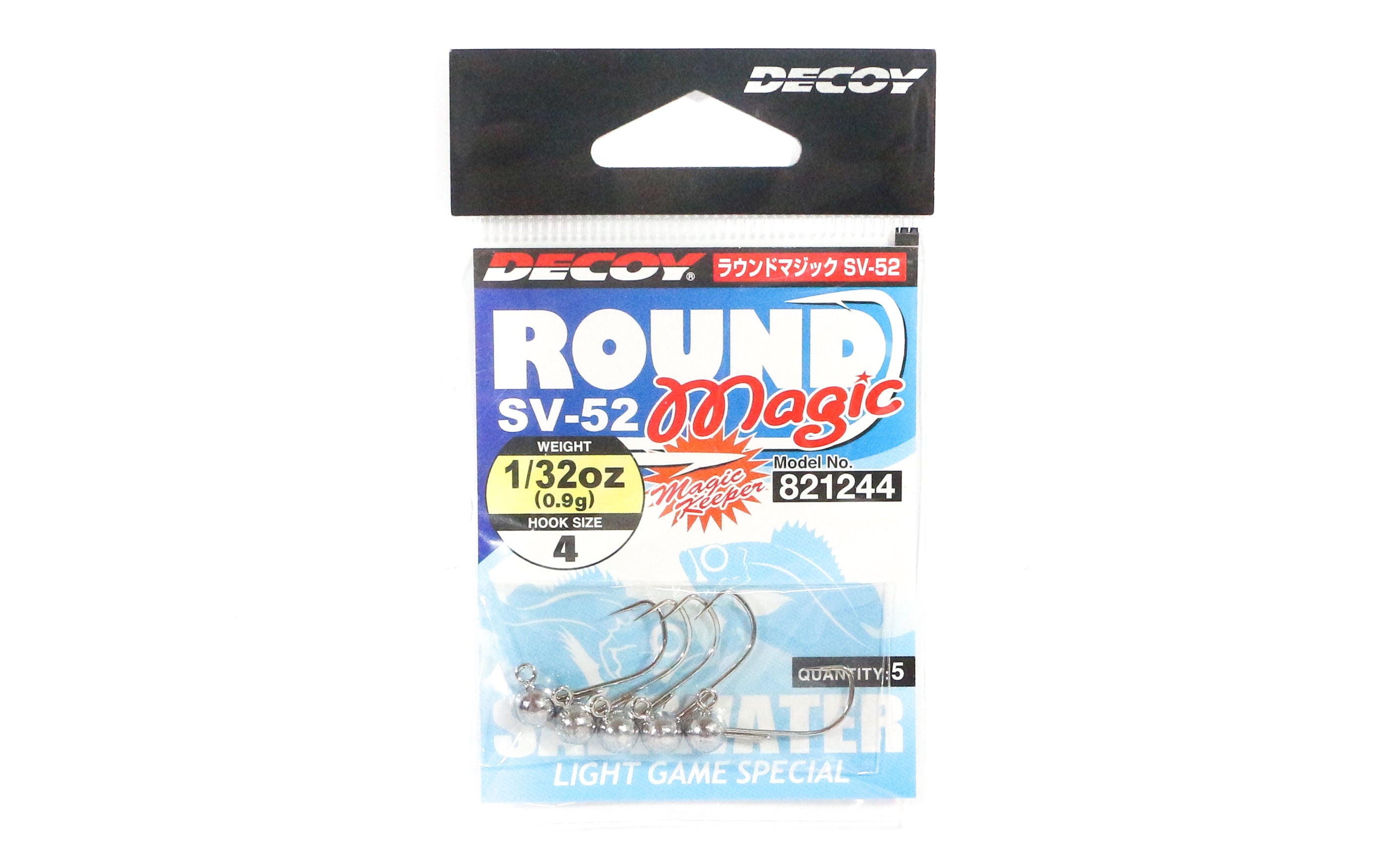 Decoy SV-52 Jig Head Round Magic Size 4 , 1/32 oz (1244)