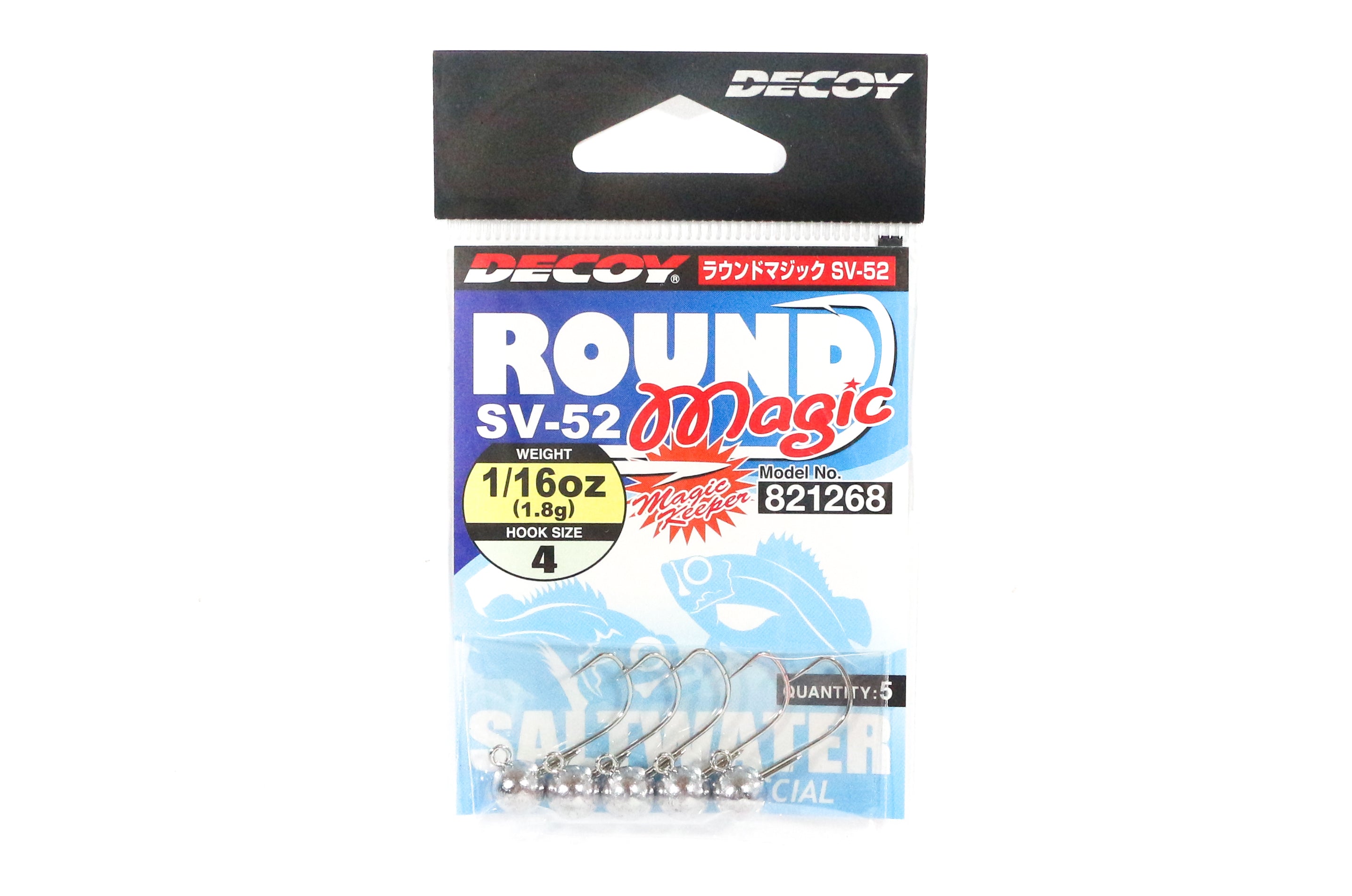 Decoy SV-52 Jig Head Round Magic Size 4 , 1/16 oz (1268)