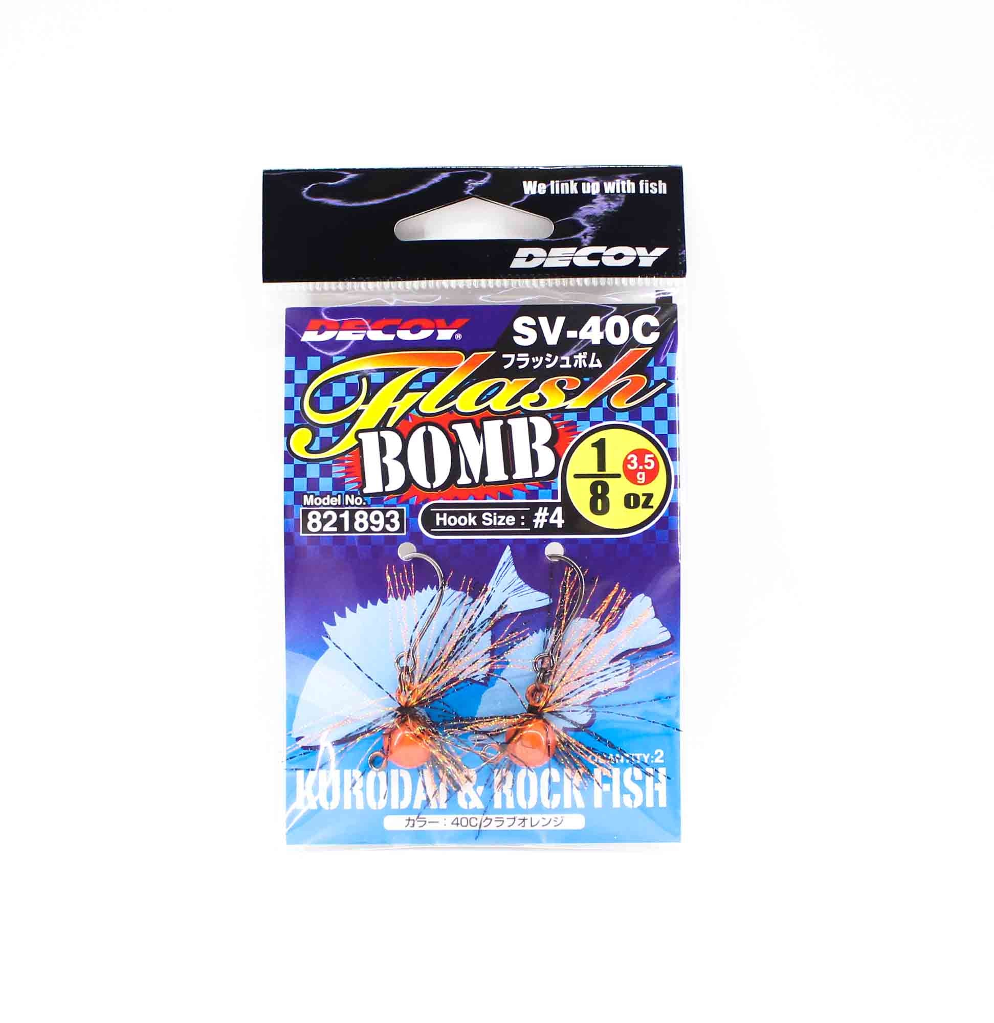 Decoy SV-40C Jig Head Flash Bomb Size 4 , 1/8 oz (1893)