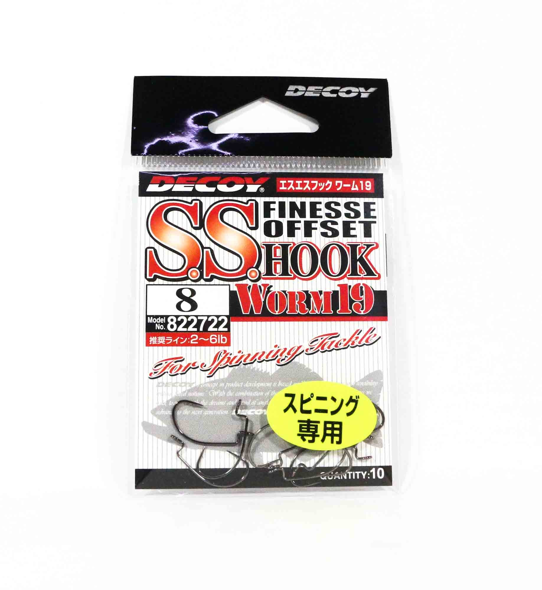 Decoy Worm 19 SS Finese Offset Hook Size 8 (2722)