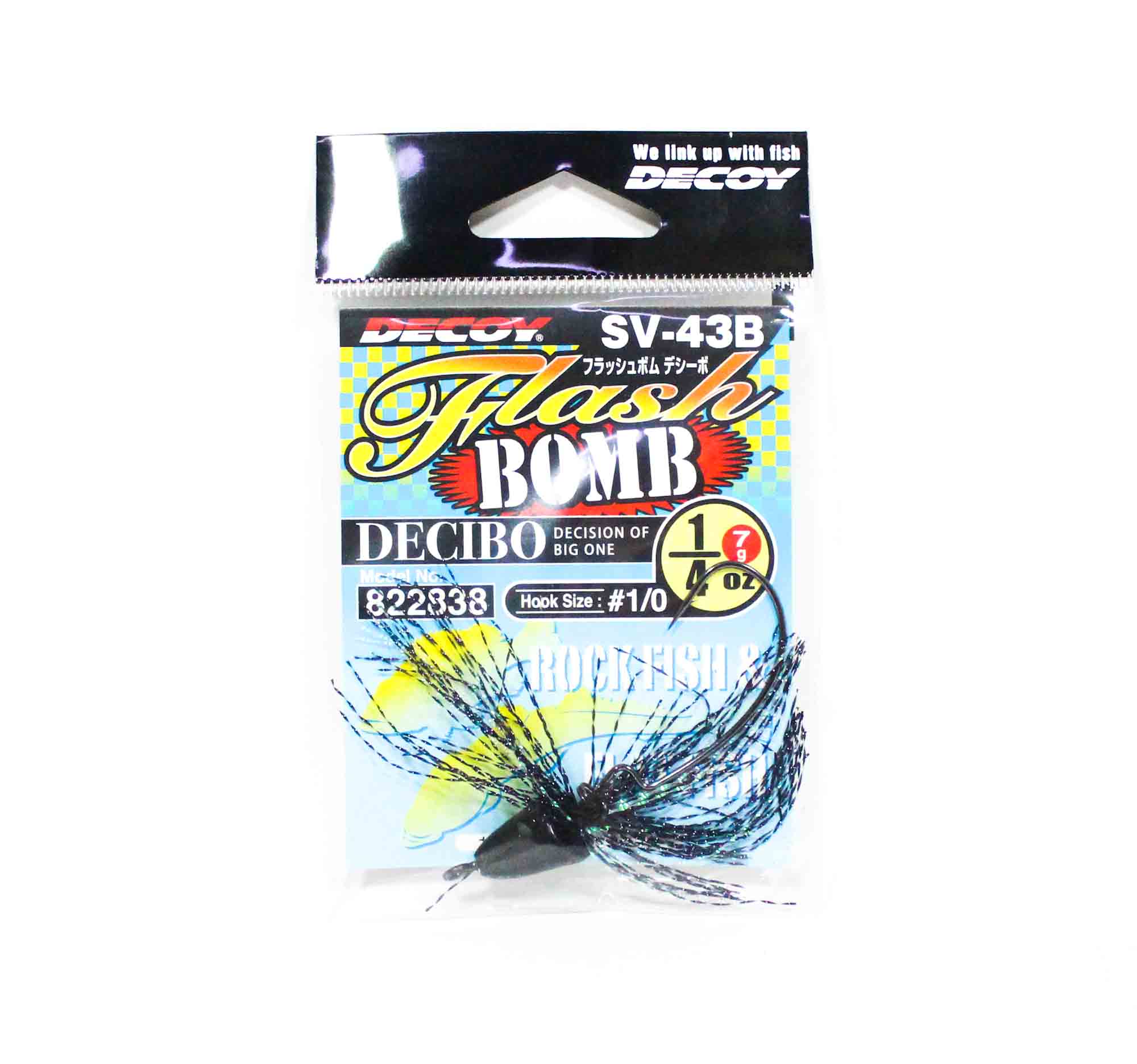 Decoy SV-43B Jig Head Flash Bomb Decibo Size 1/0 , 1/4 oz (2838)