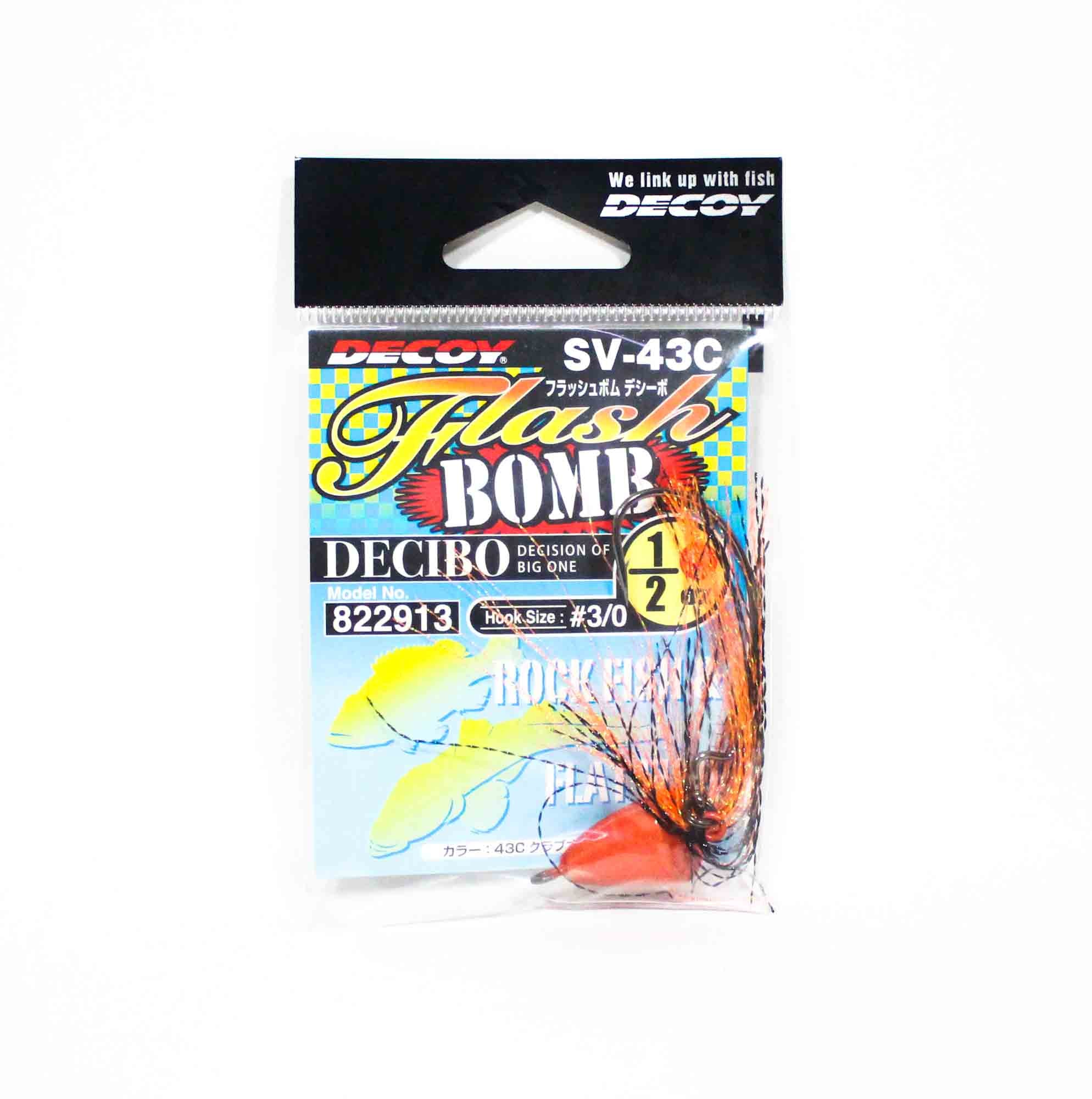 Decoy SV-43C Jig Head Flash Bomb Decibo Size 3/0 , 1/2 oz (2913)