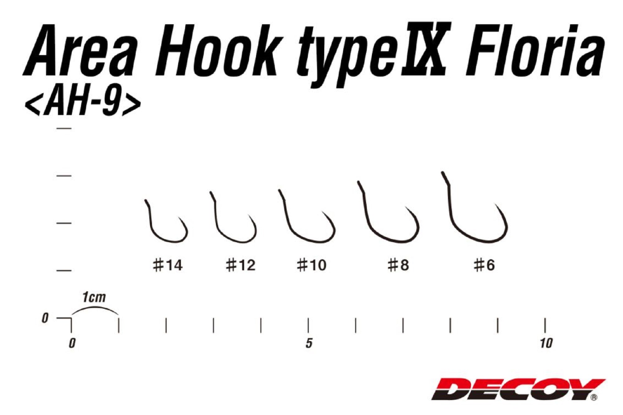 Decoy AH-9 Floria Area Plugging Single Lure Hooks Size 12 (3101)