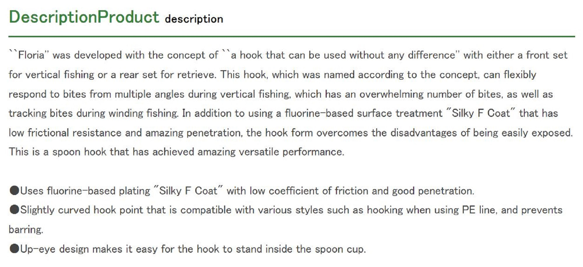 Decoy AH-9 Floria Area Plugging Single Lure Hooks Size 14 (3118)