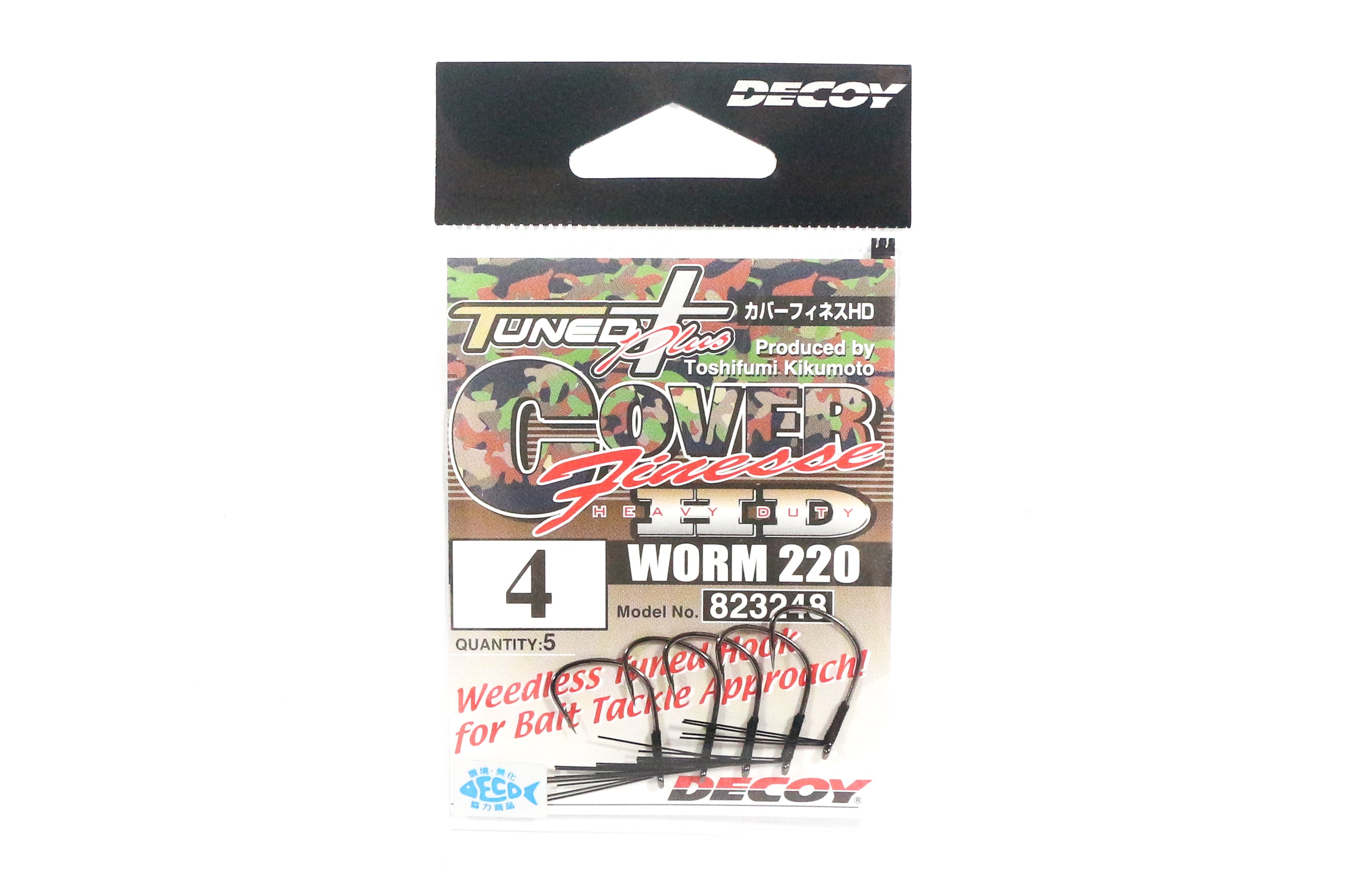 Decoy Worm 220 Cover Finesse HD Worm Hooks Size 4 (3248)