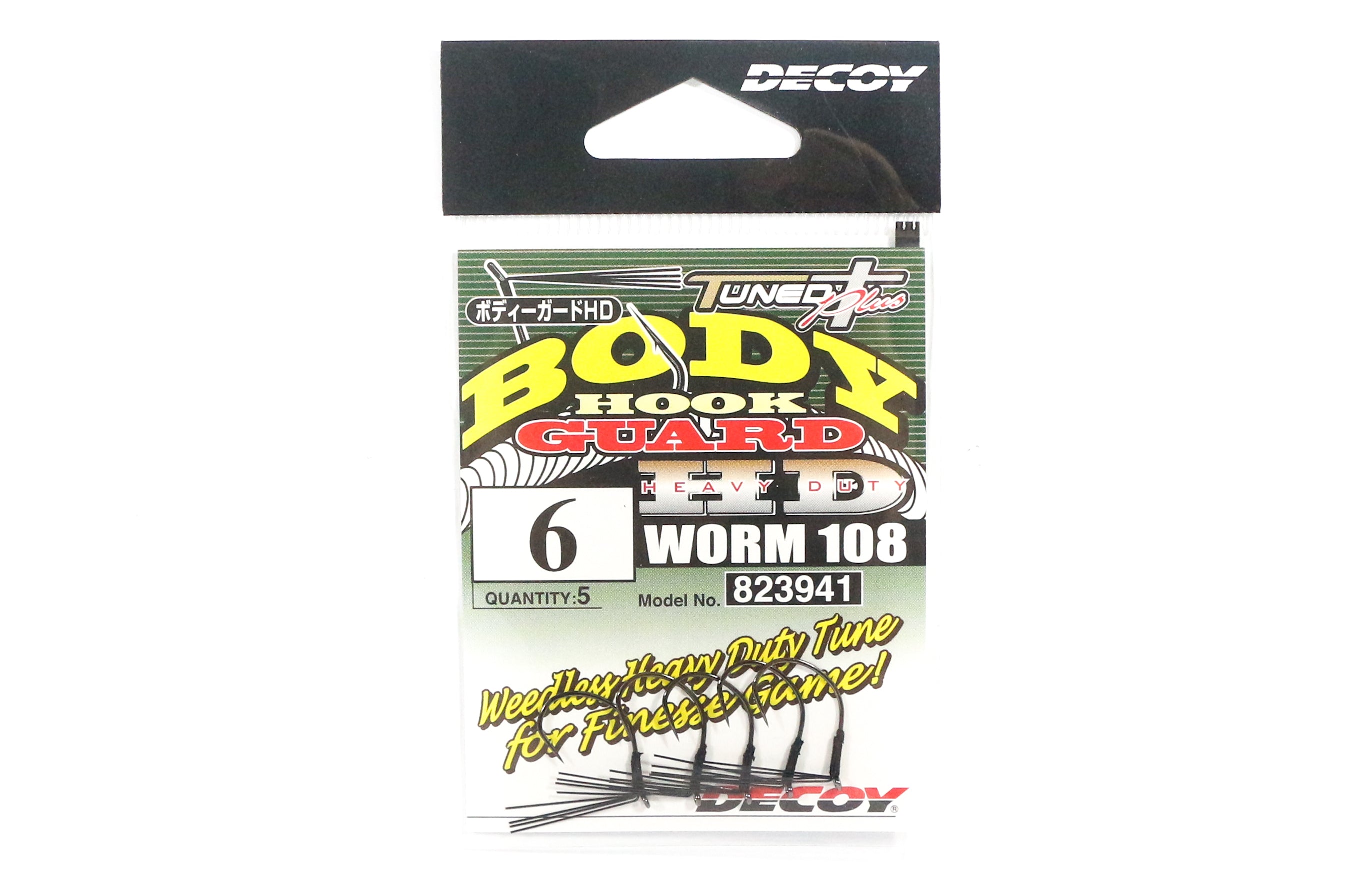 Decoy Worm 108 Body Guard HD Hook for Wacky Rig Size 6 (3941)