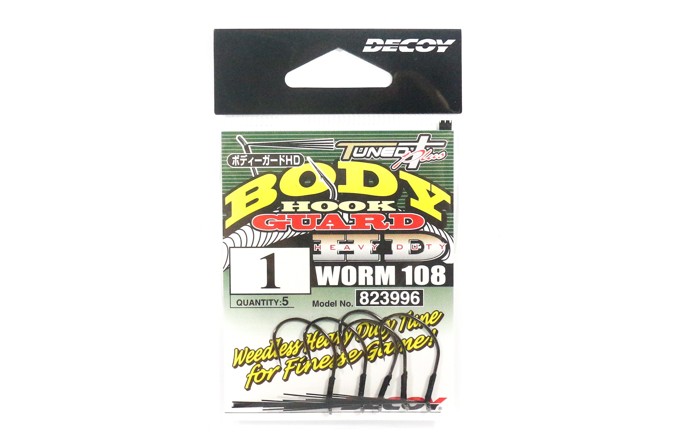 Decoy Worm 108 Body Guard HD Hook for Wacky Rig Size 1 (3996)