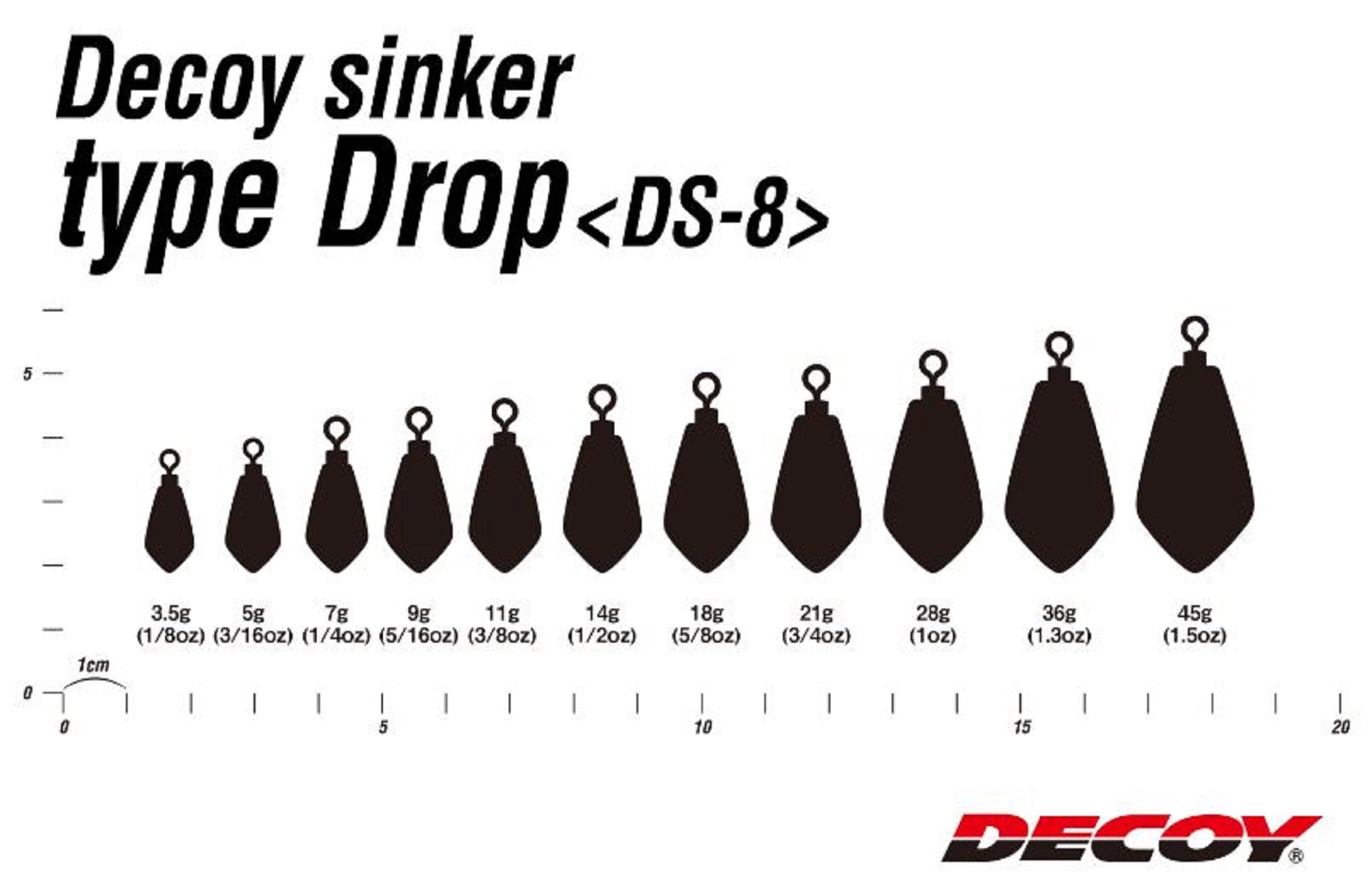Decoy DS-8 Sinker Drop Size 7 grams (4061)