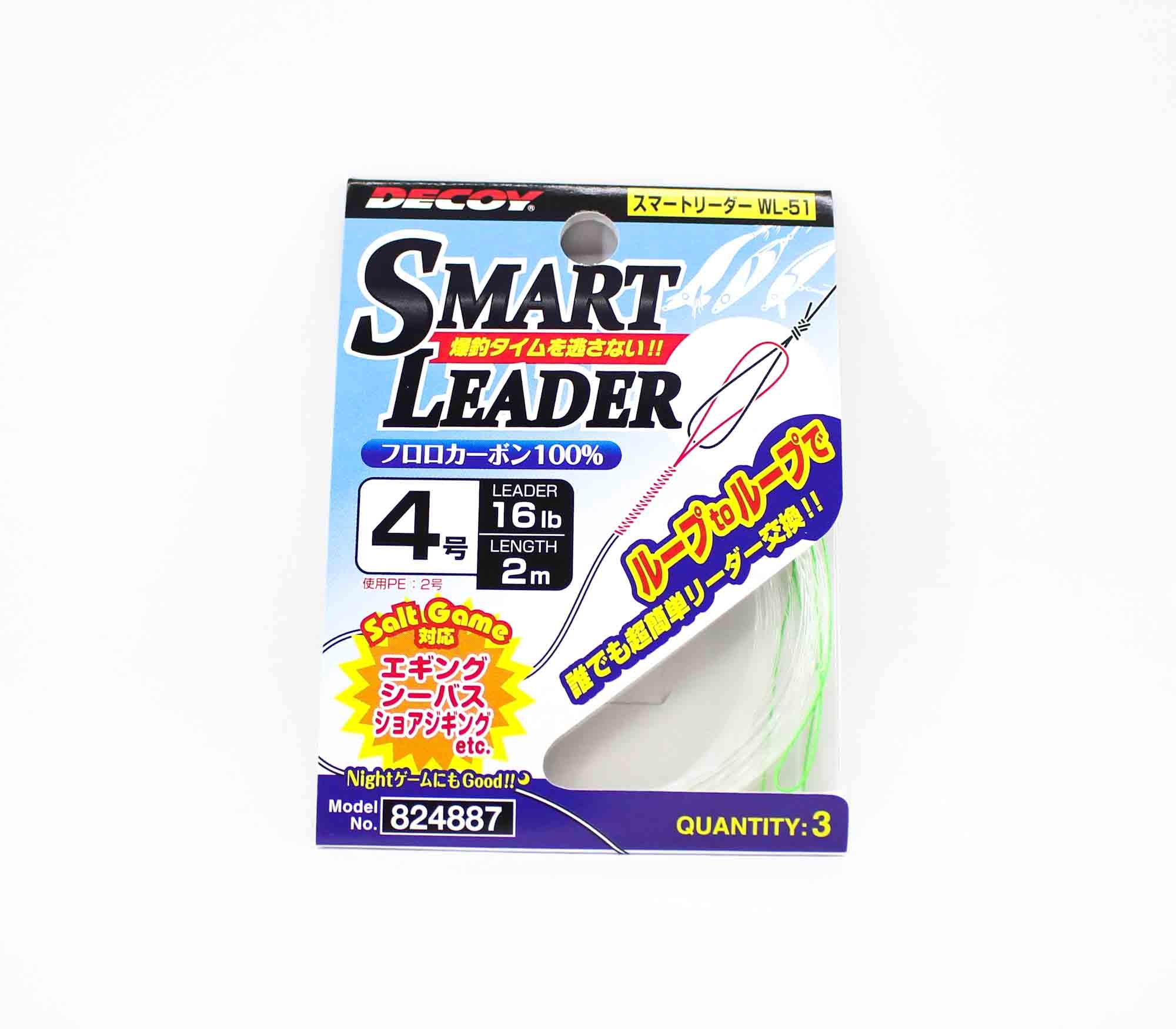 Decoy WL-51 Smart Leader Fluorocarbon 16lb 2m (4887)