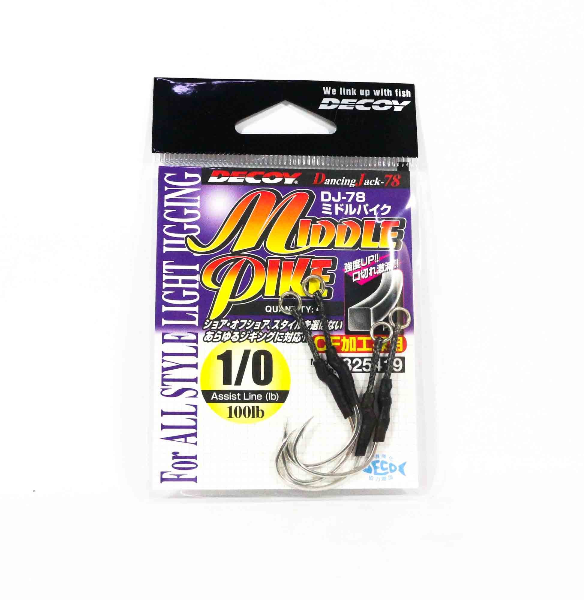 Decoy DJ-78 Middle Pike Assist Hooks Size 1/0 (5419)