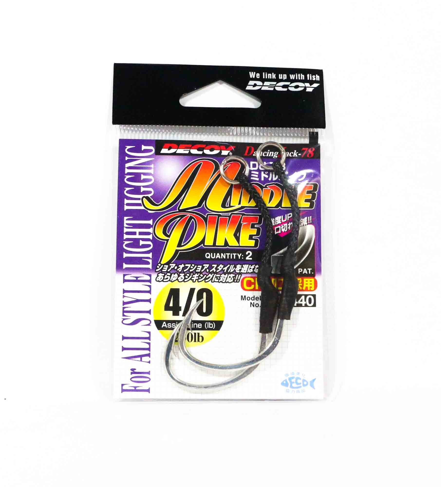 Decoy DJ-78 Middle Pike Assist Hooks Size 4/0 (5440)