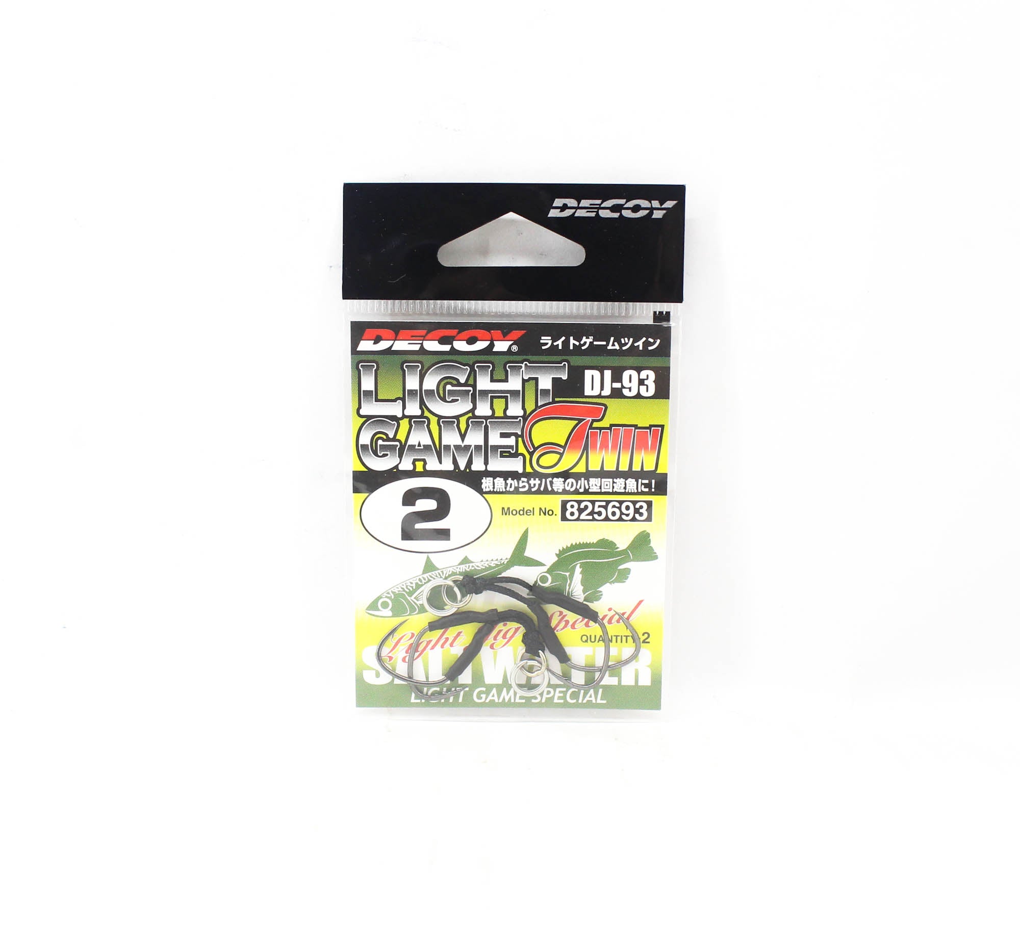 Decoy DJ-93 Light Game Twin Assist Hooks Size 2 (5693)