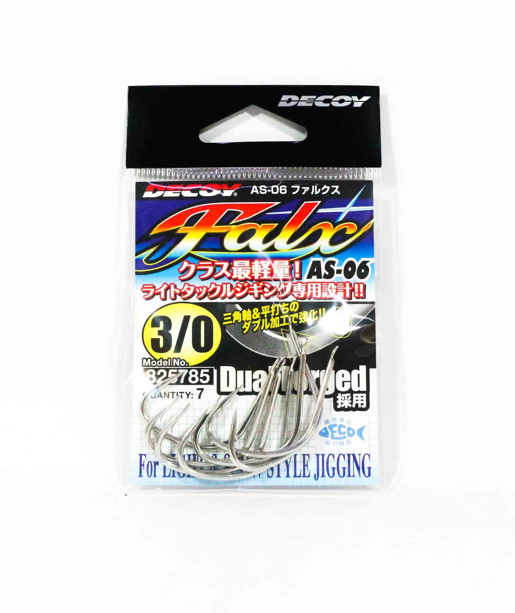 Decoy AS-06 Jigging Single Falx Dual Forged Size 3/0 (5785)