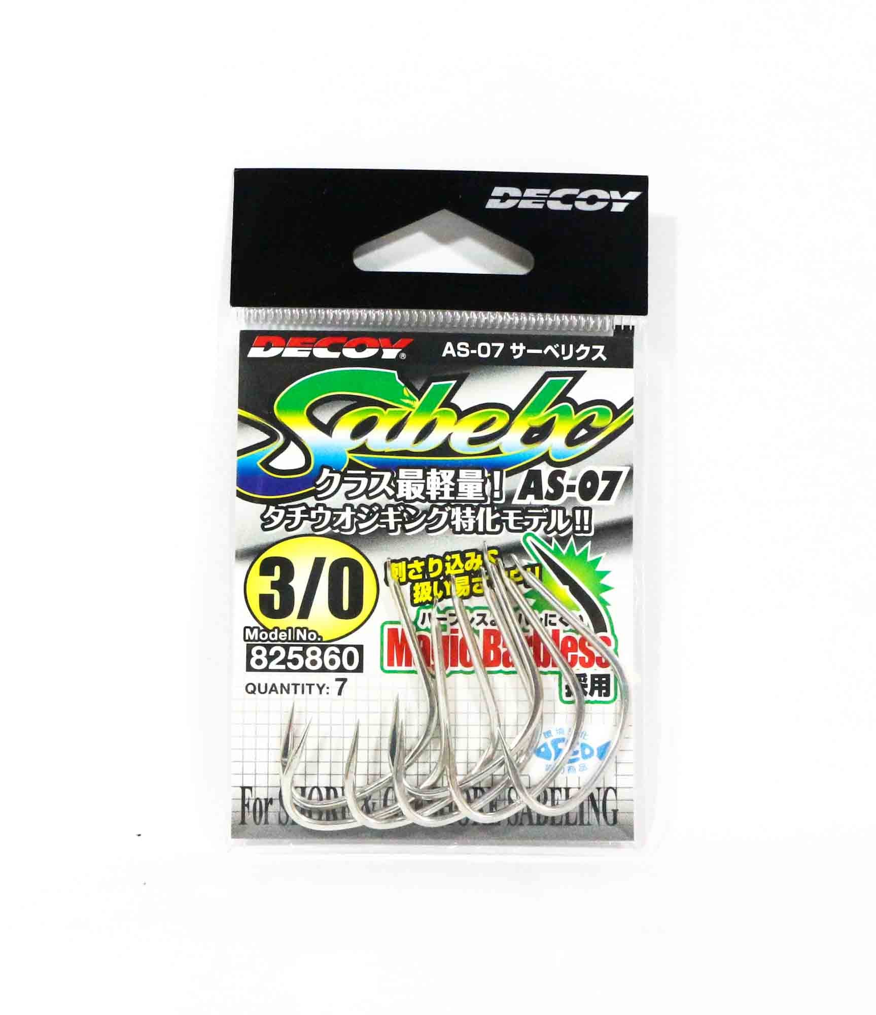 Decoy AS-07 Jigging Single Sabelx Size 3/0 (5860)