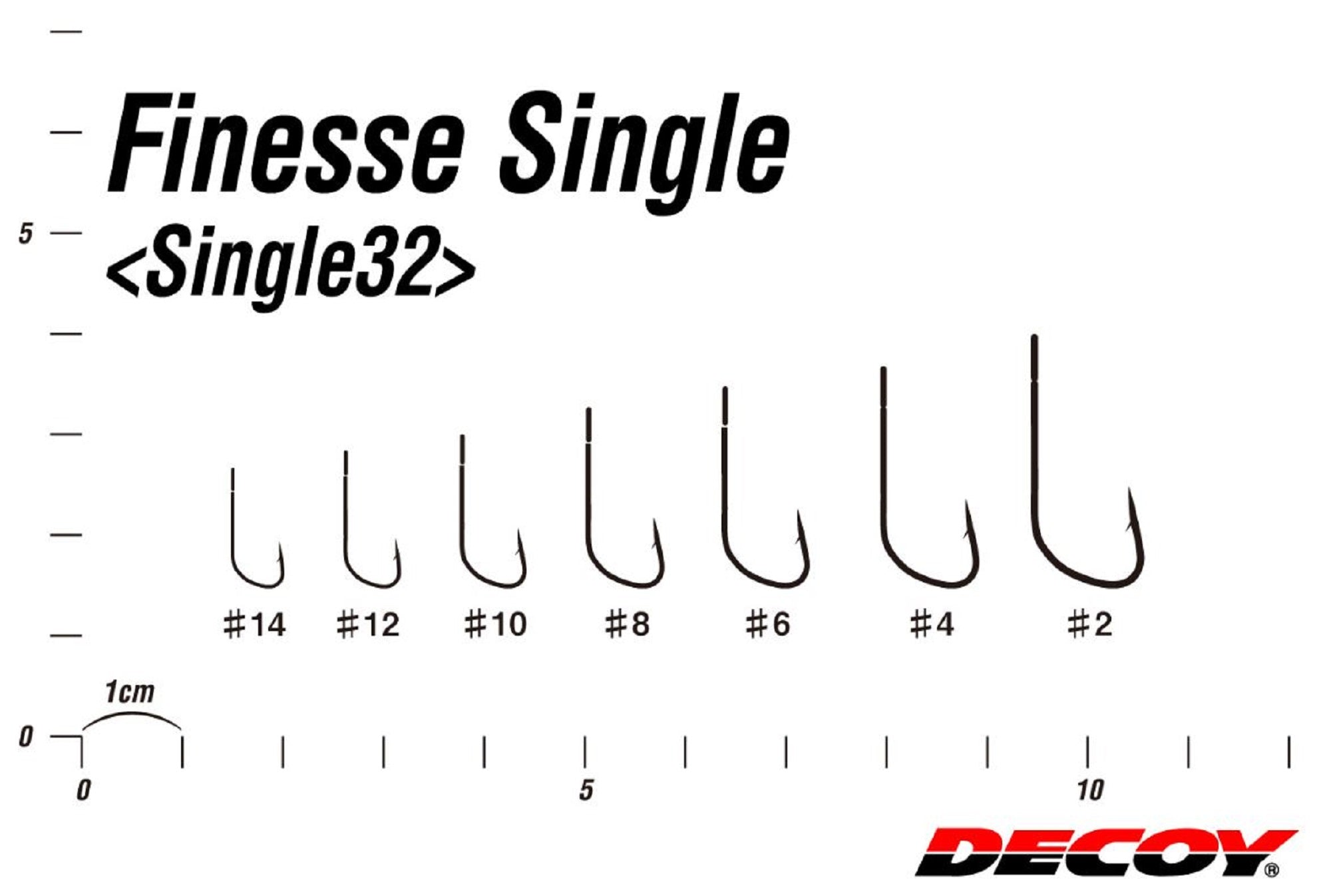 Decoy Single 32 Finesse Single Hook Size 12 (6058)