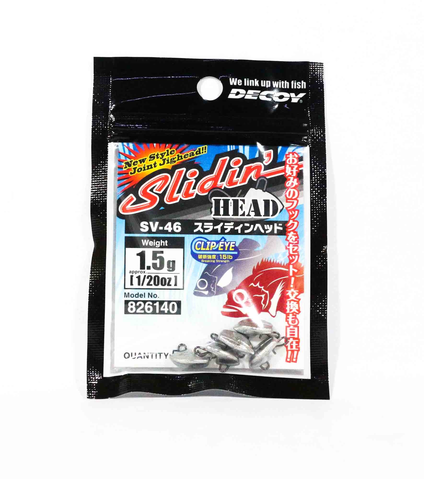 Decoy SV-46 Jig Head Slidin Head Size 1.5 grams (6140)