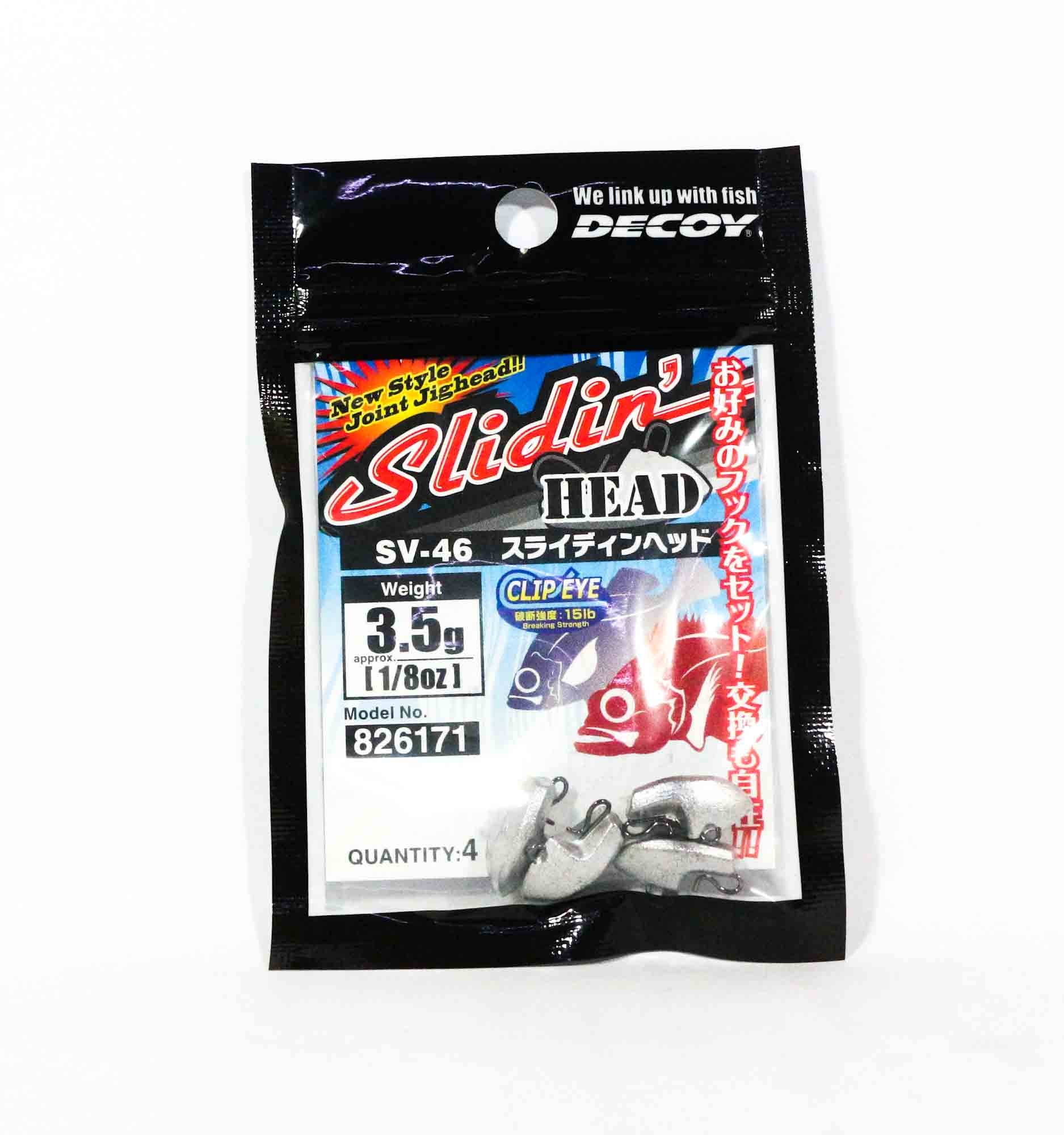 Decoy SV-46 Jig Head Slidin Head Size 3.5 grams (6171)