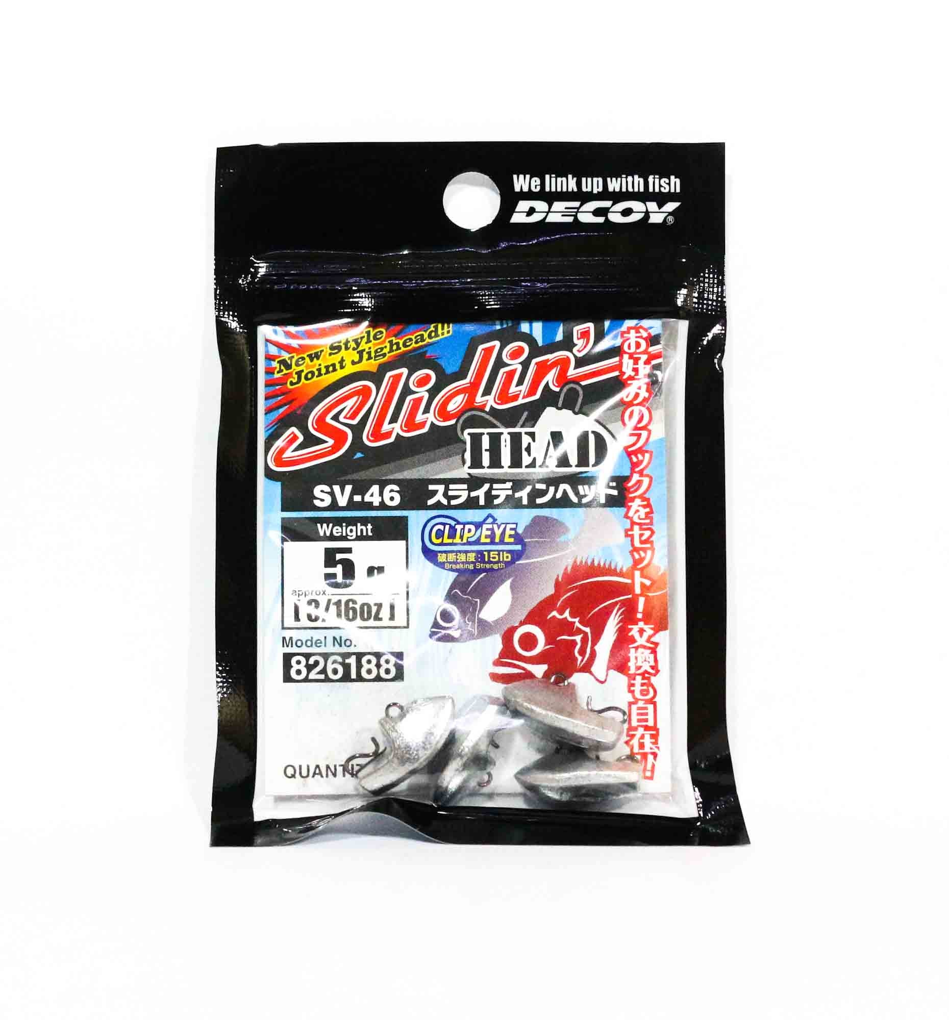 Decoy SV-46 Jig Head Slidin Head Size Size 5 grams (6188)