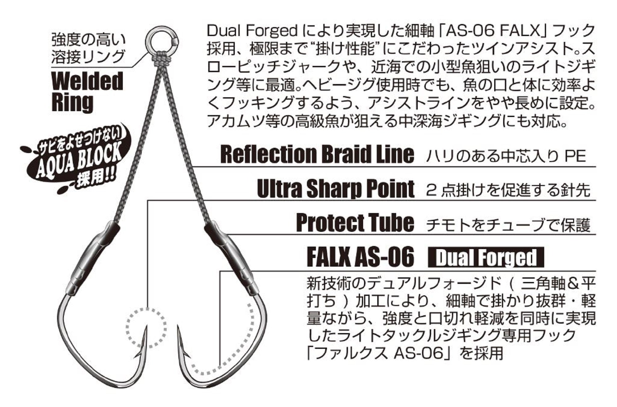 Decoy DJ-66 Twin Falx Assist Hooks Size 1 (6461)