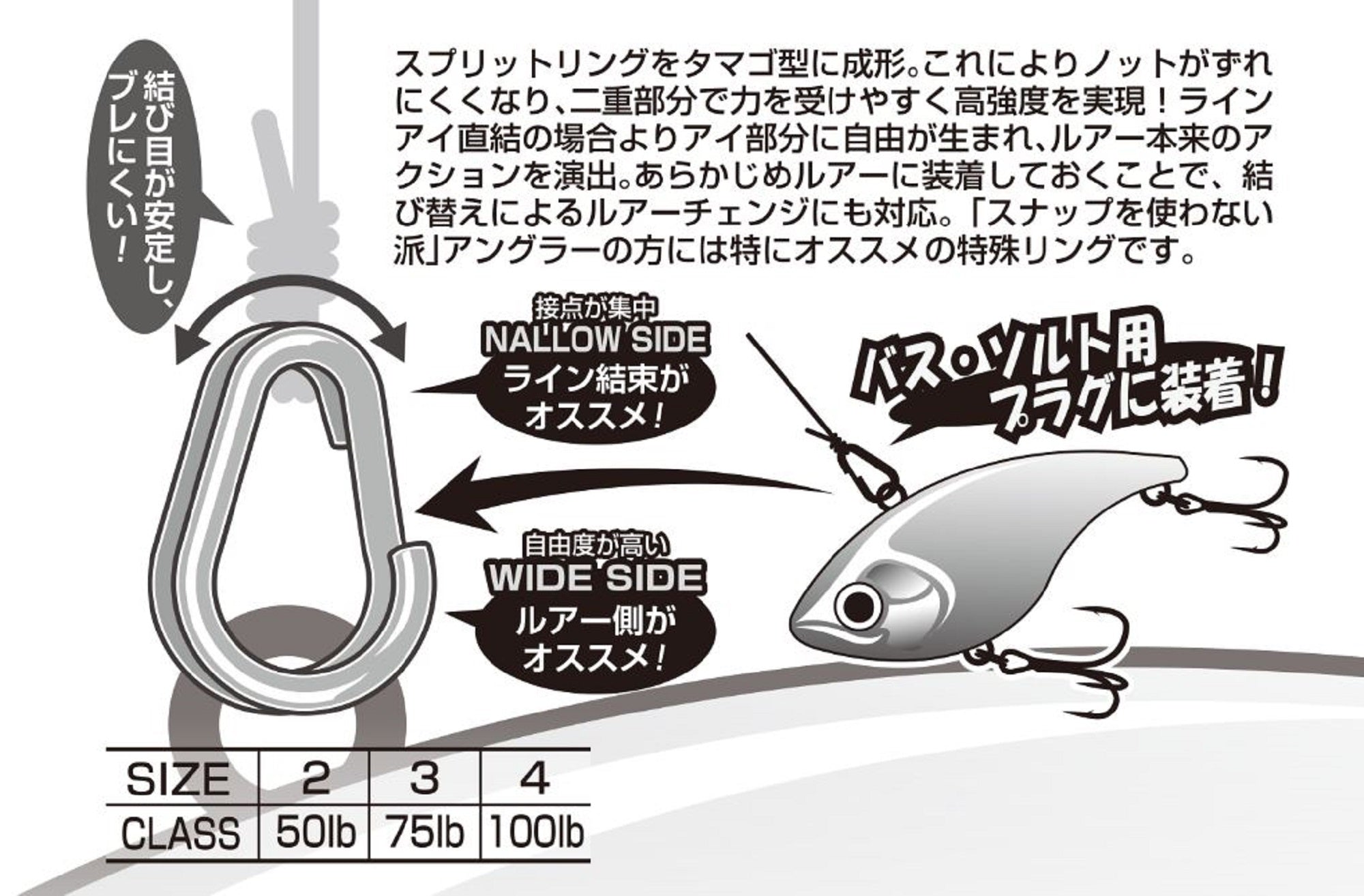 Decoy R-10 Egg Ring Split Ring Size 2 (7079)